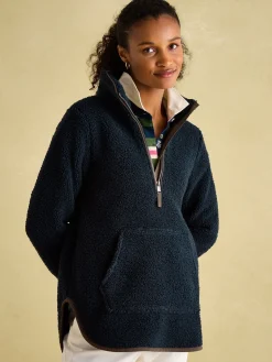 Aldeburgh Navy Quarter Zip Fleece