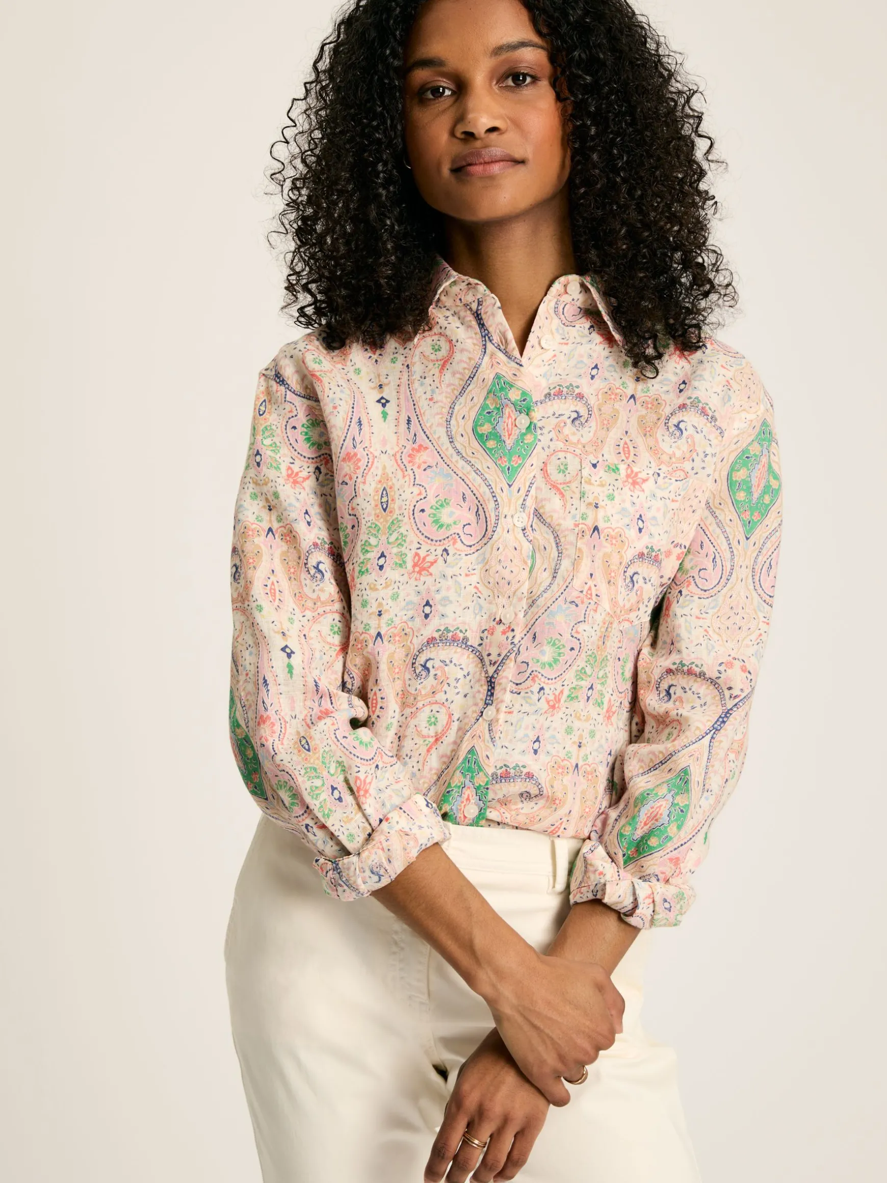 Amilla Multi 100% Linen Shirt