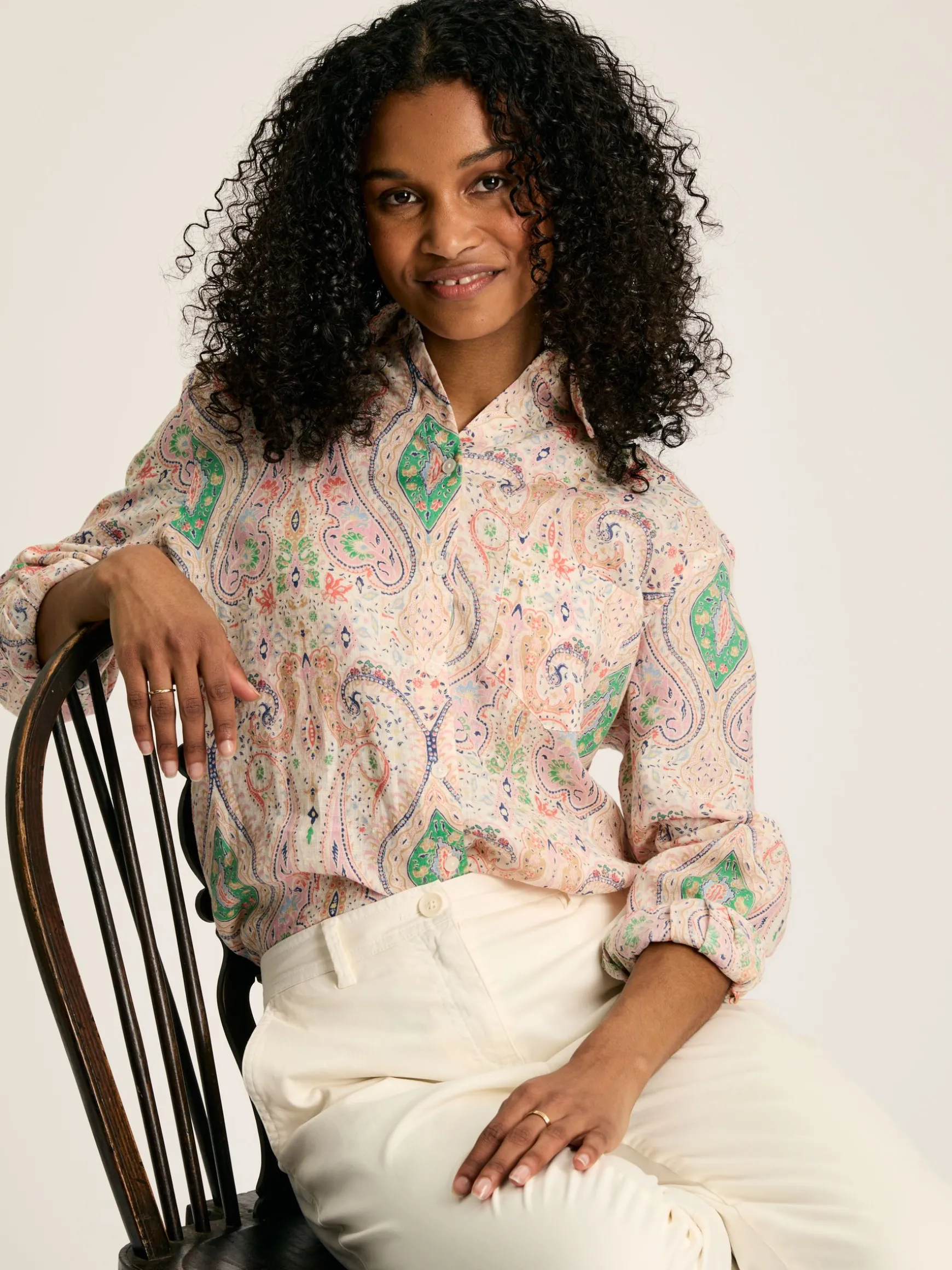 Amilla Multi 100% Linen Shirt