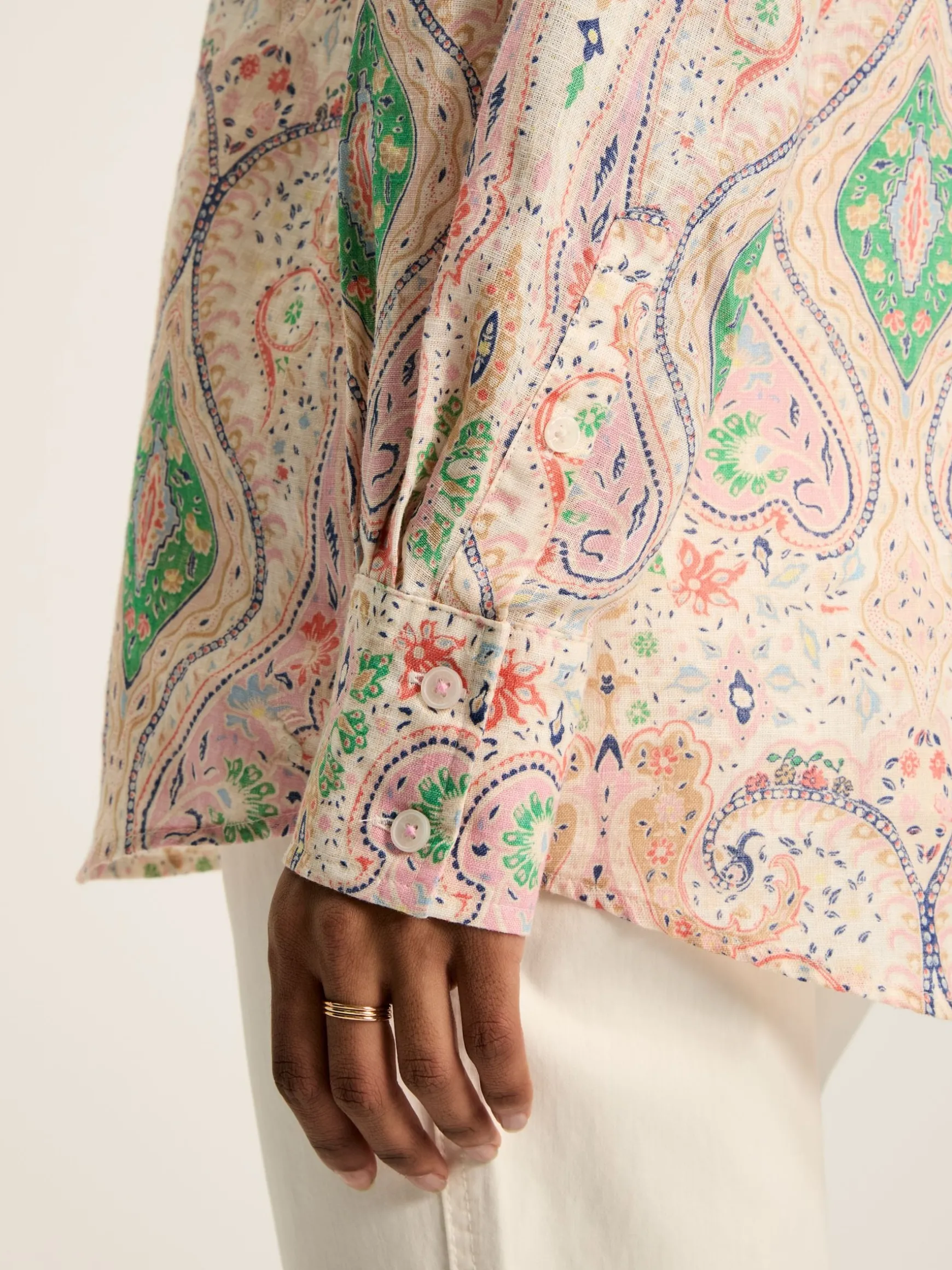 Amilla Multi 100% Linen Shirt
