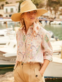 Amilla Multi 100% Linen Shirt
