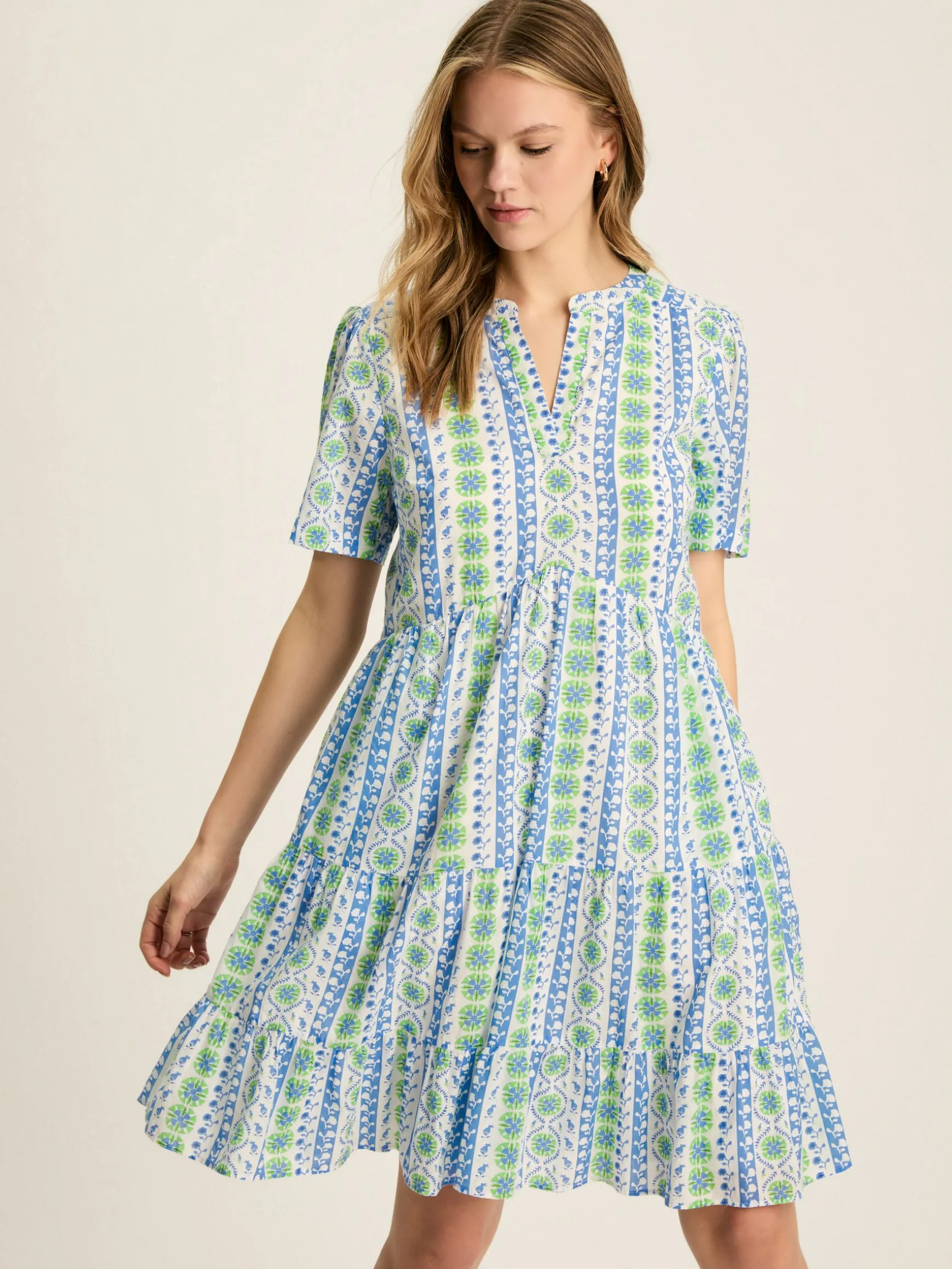 Ariella Blue Cotton Dress