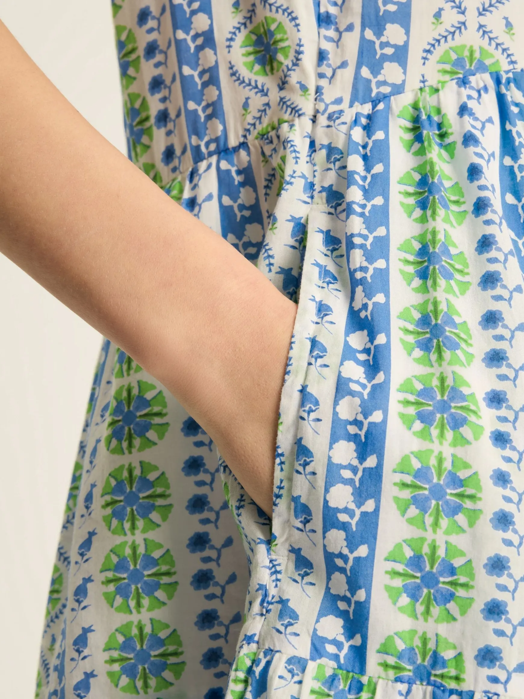 Ariella Blue Cotton Dress