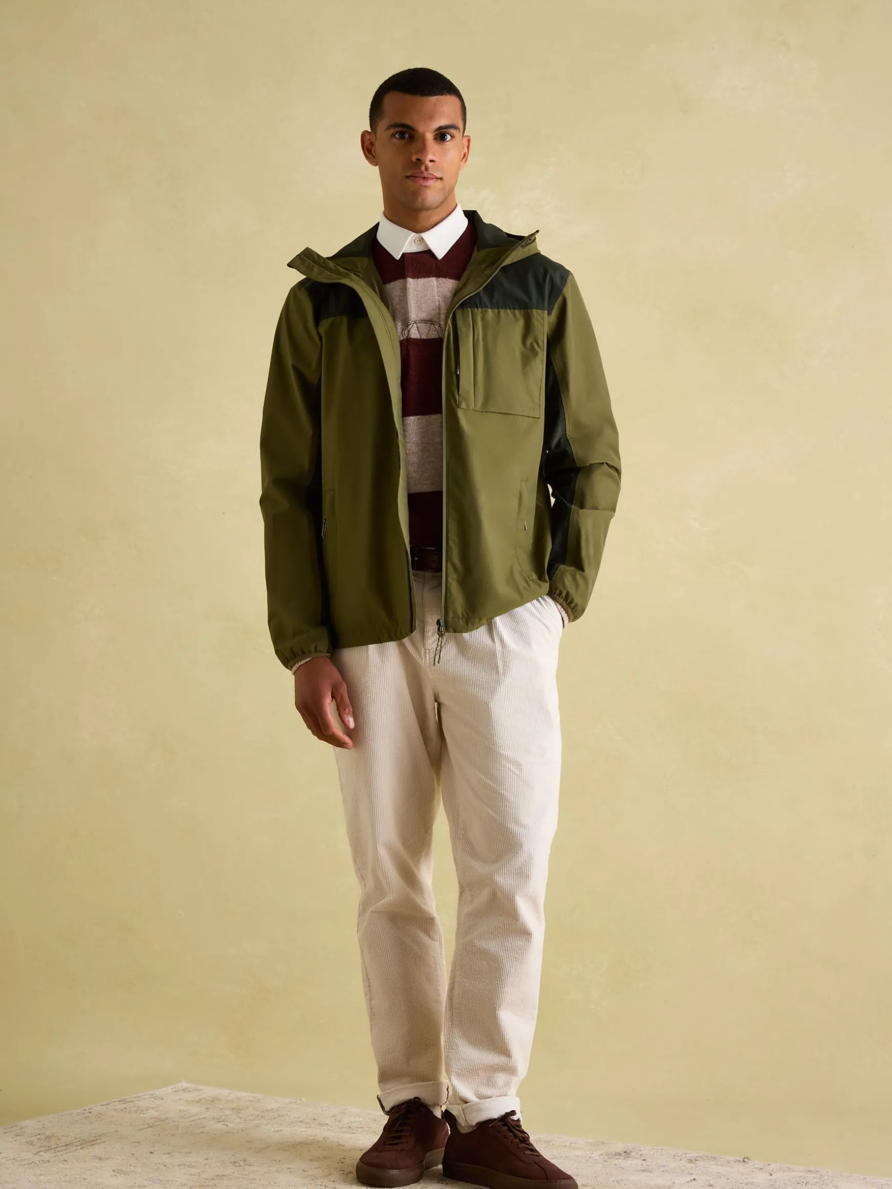 Ayston Green Lightweight Waterproof Coat