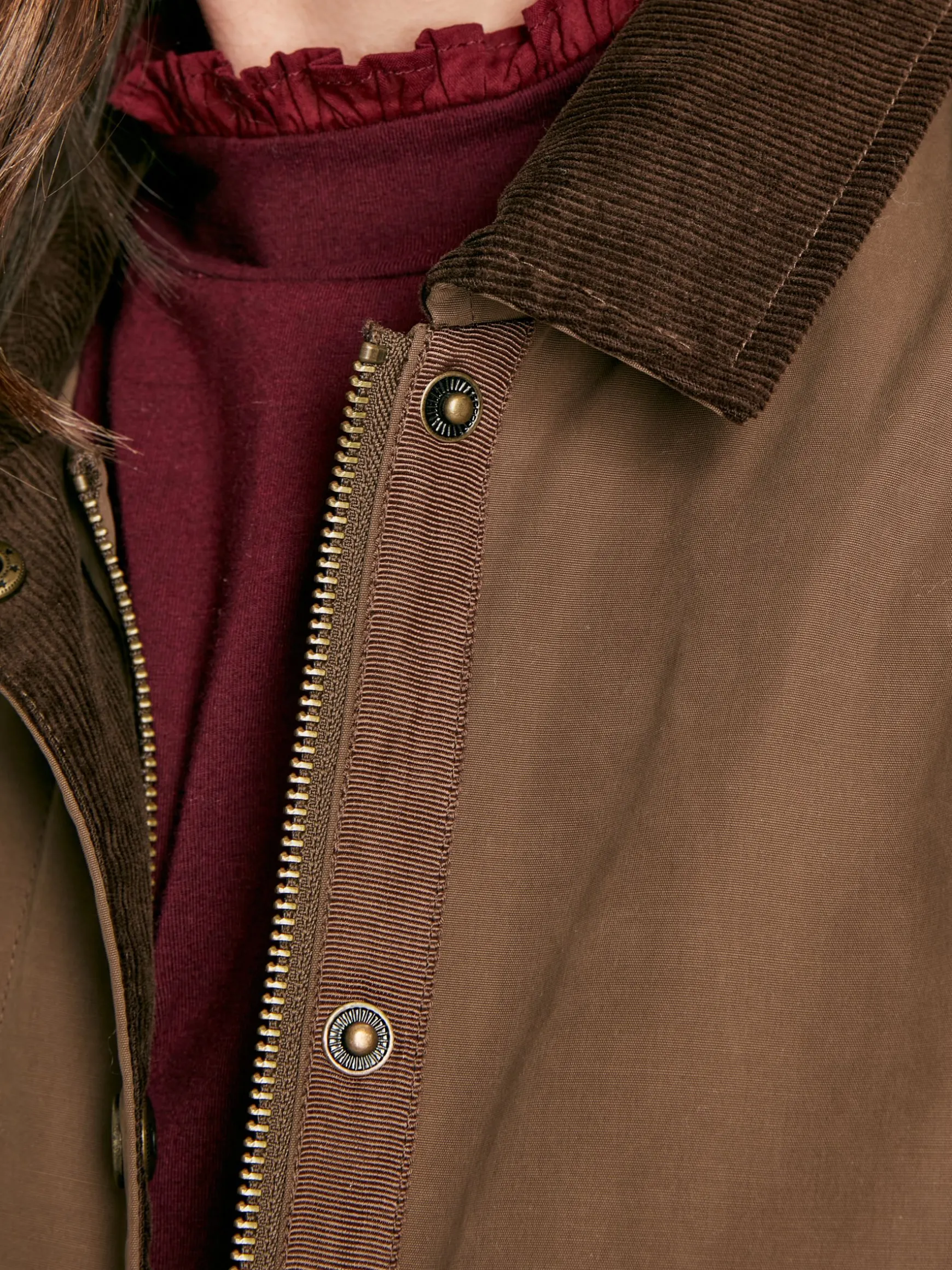 Belfield Brown Shower Resistant Dry Wax Jacket