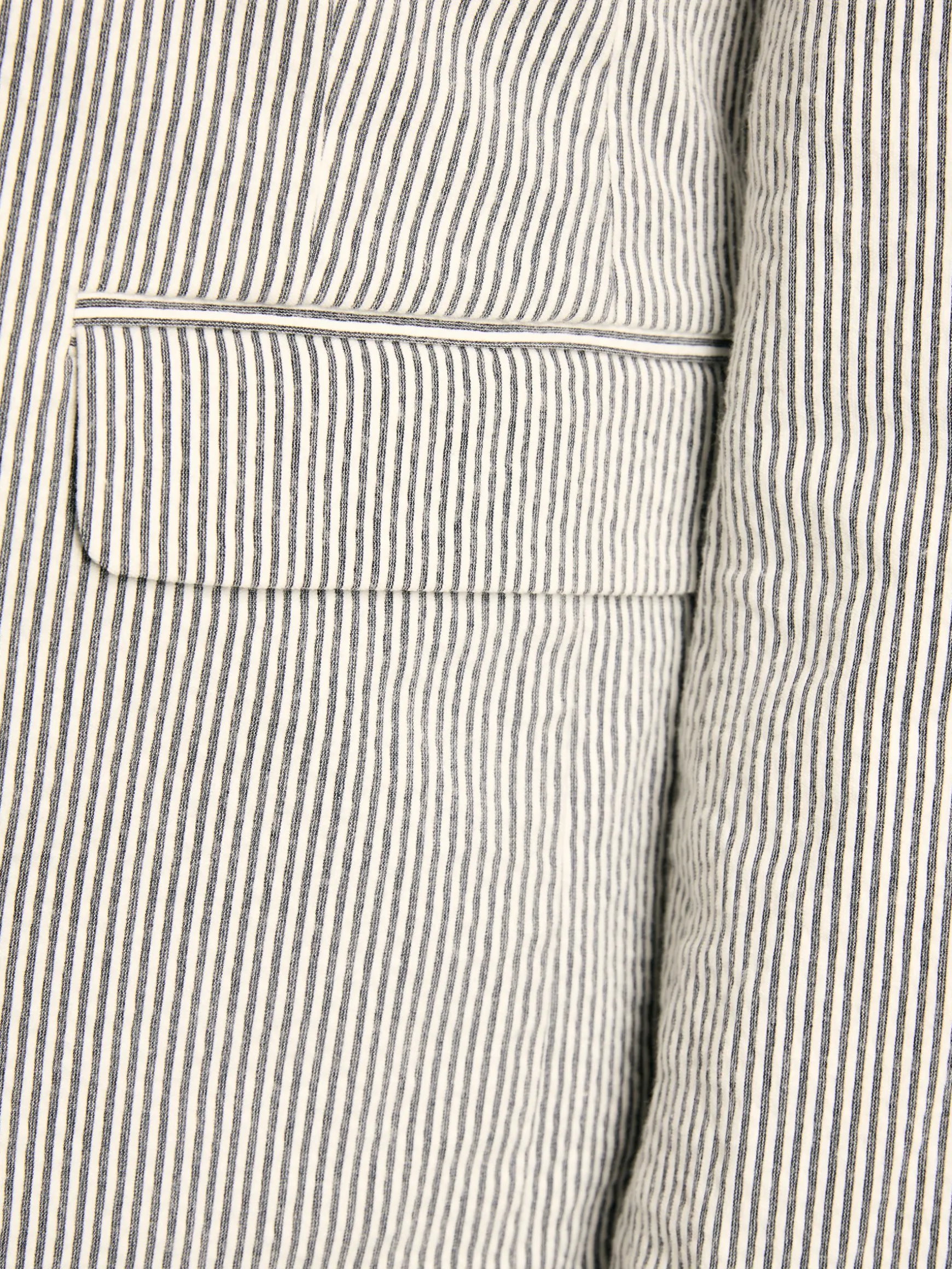 Belmont Cream/Navy Seersucker Boating Blazer