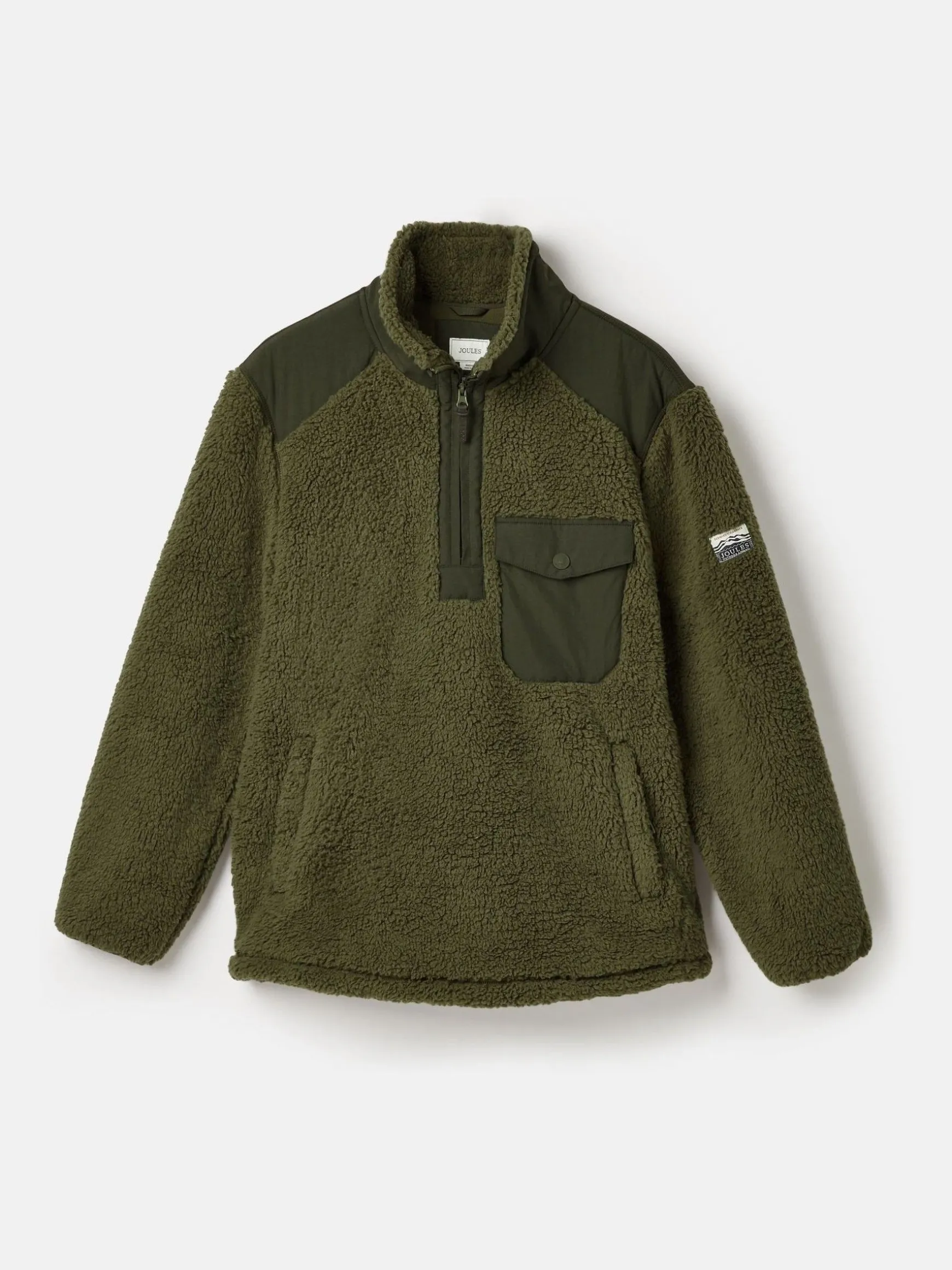 Billy Green Quarter Zip Borg Fleece Sweatshirt