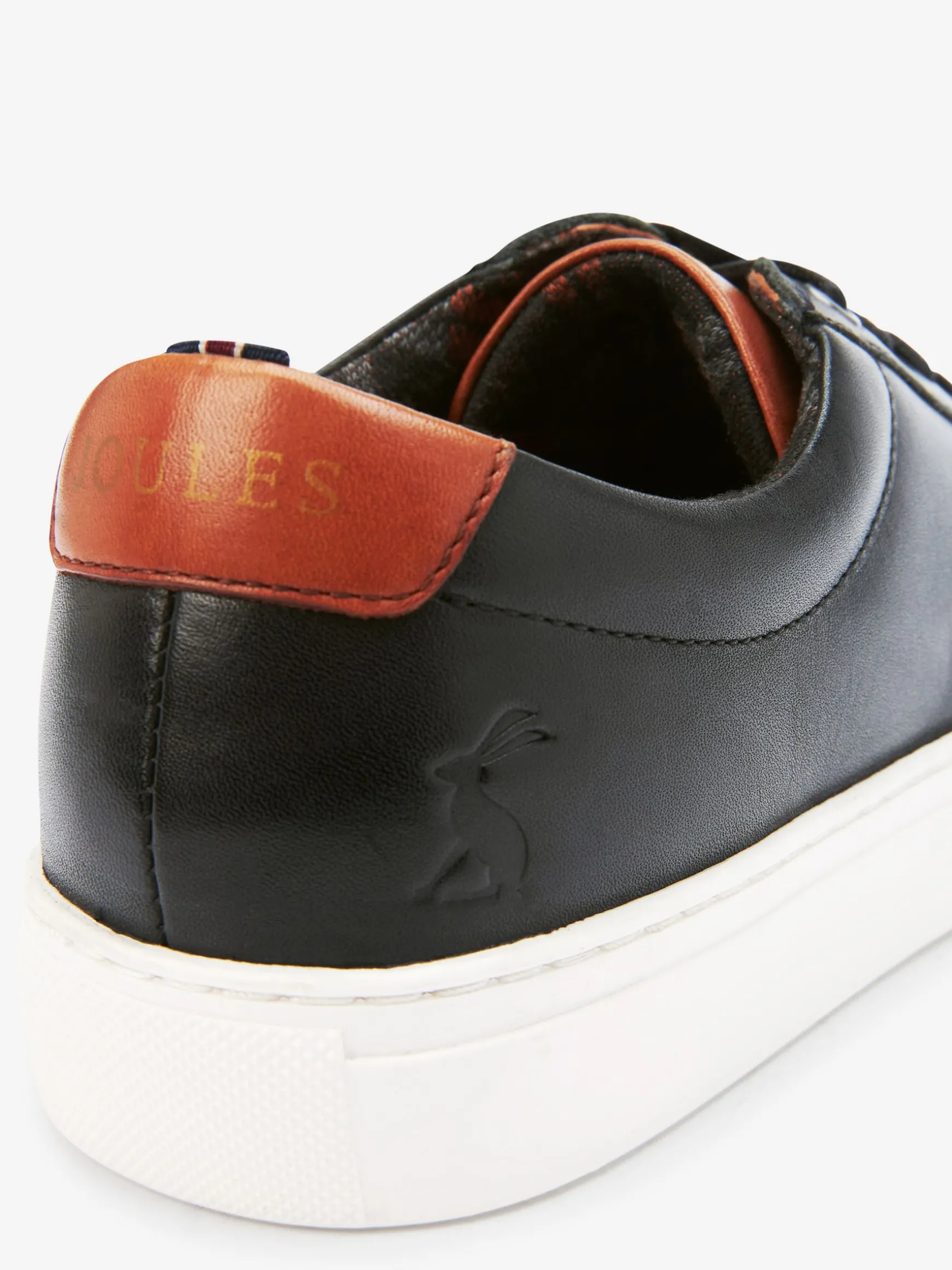 Black Leather Trainers