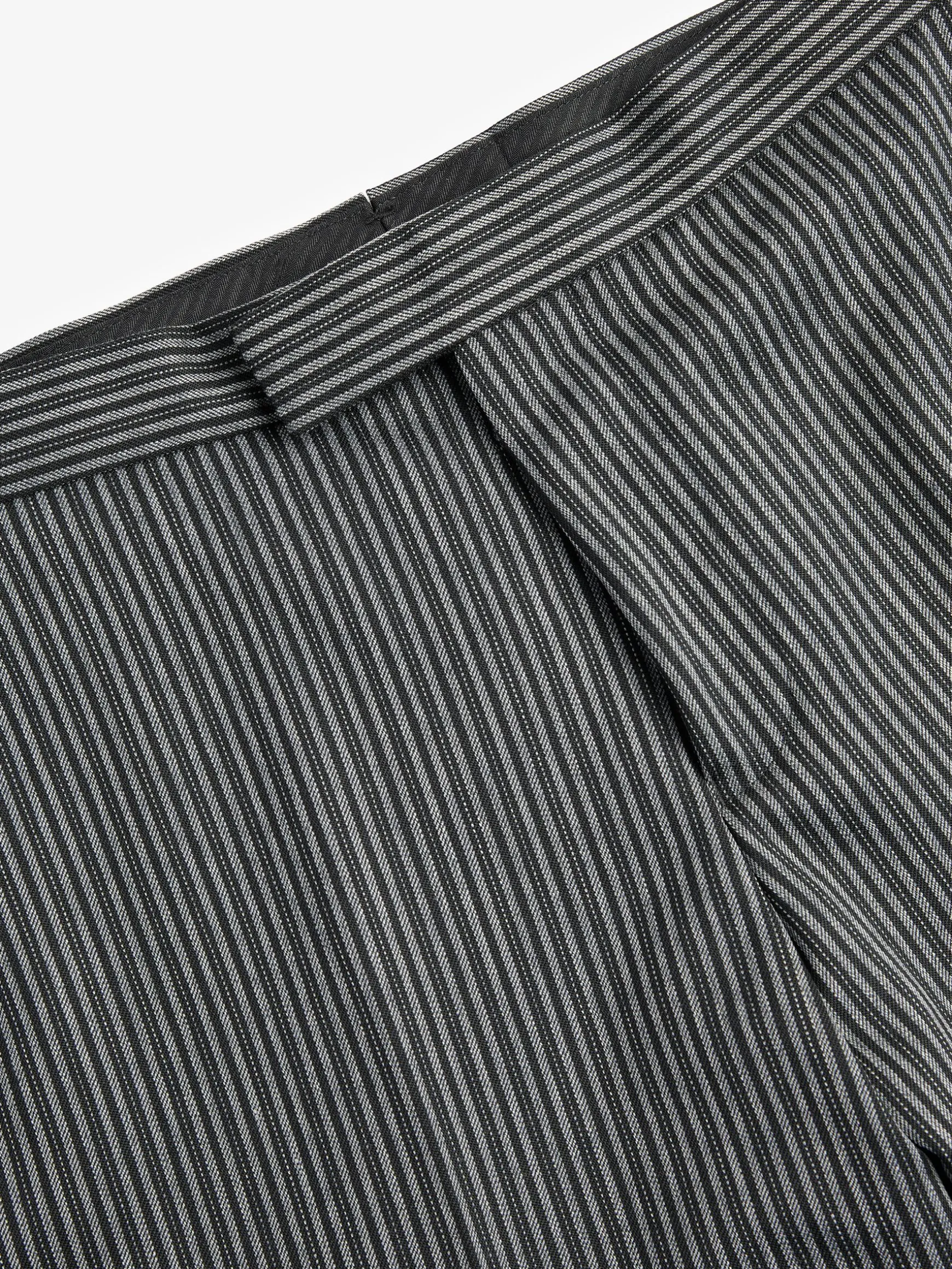 Black Slim Fit Morning Suit Trousers
