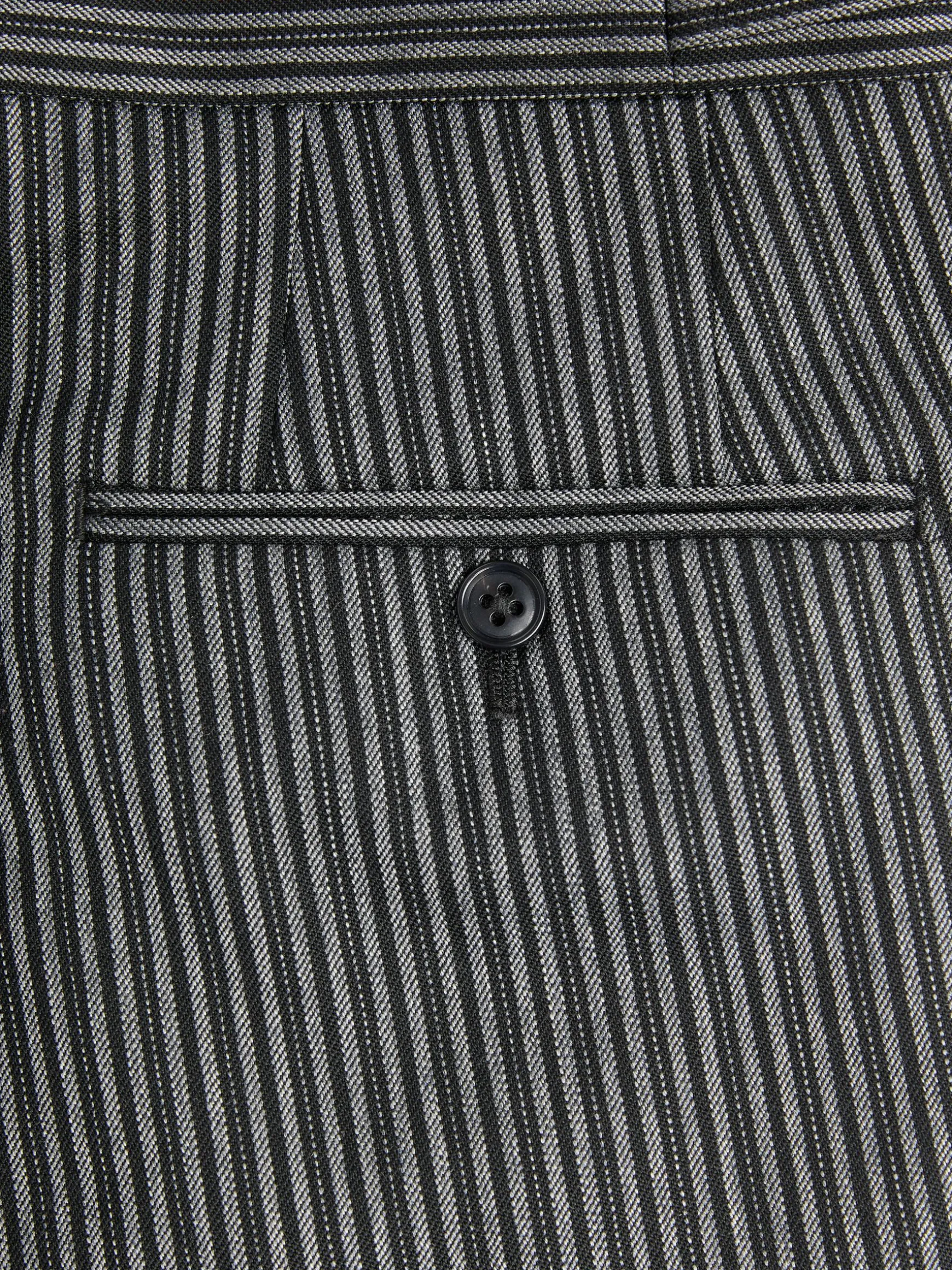 Black Slim Fit Morning Suit Trousers
