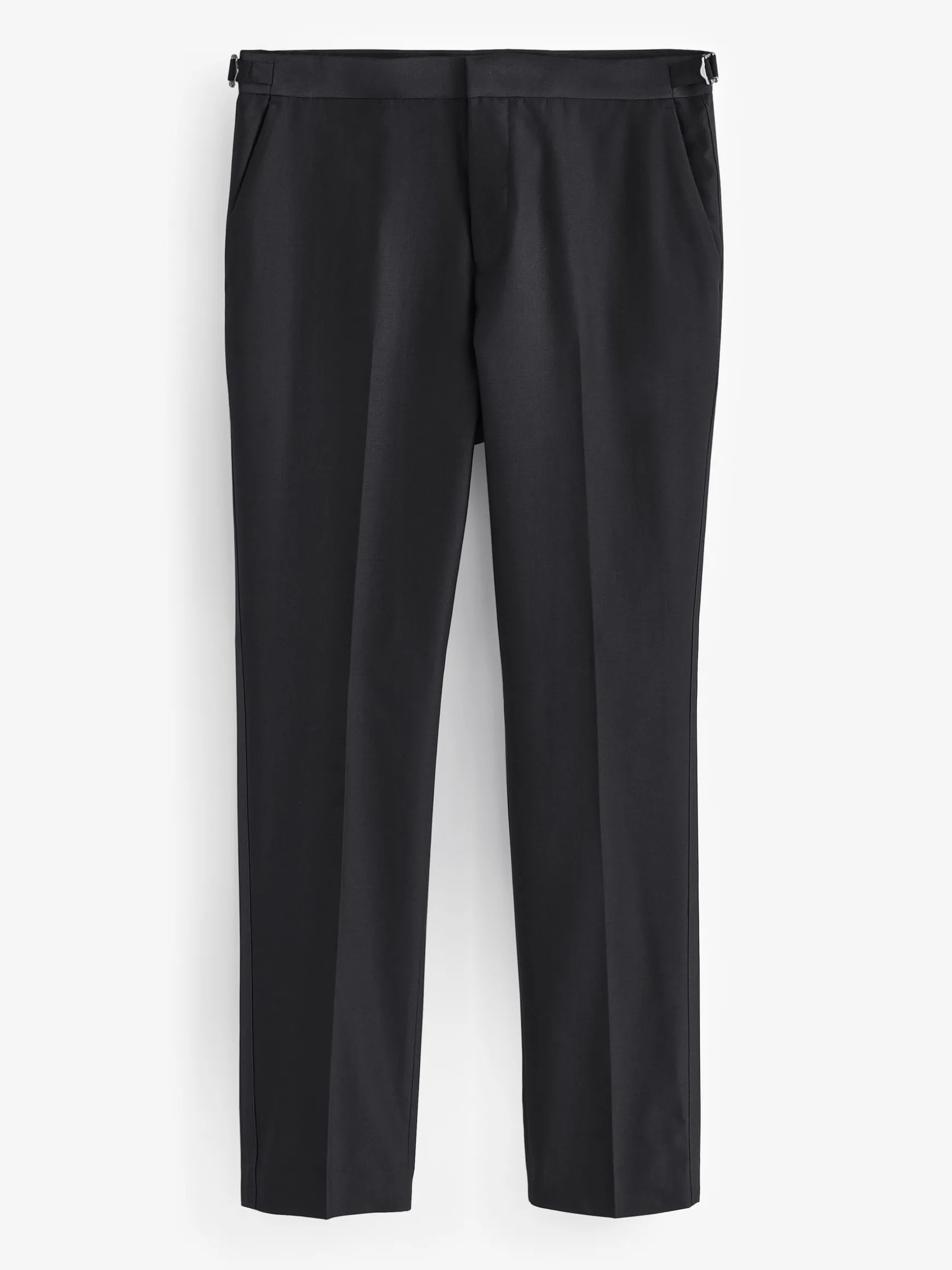 Black Slim Fit Tuxedo Suit Trousers