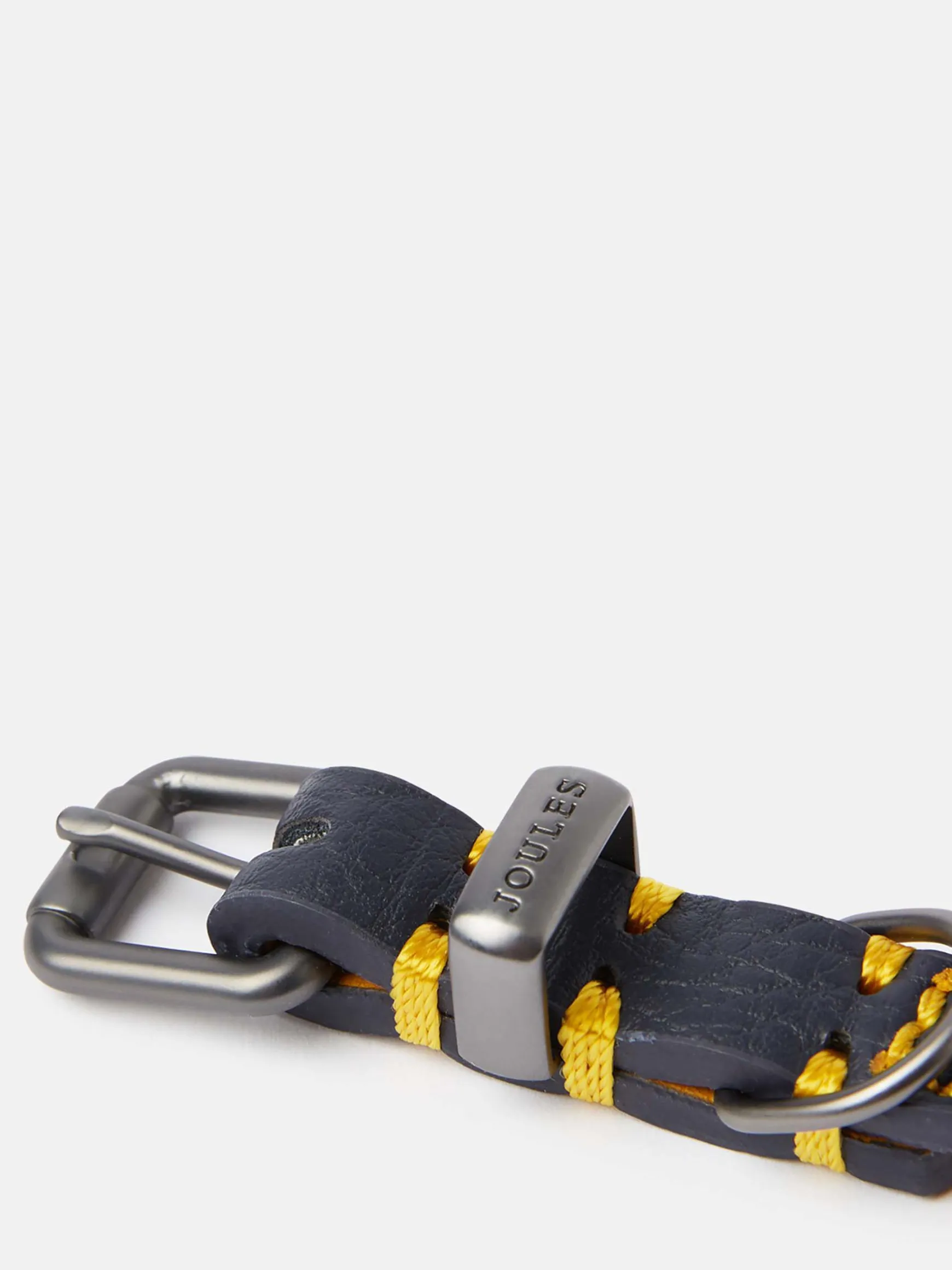 Blue Adjustable Leather Dog Collar