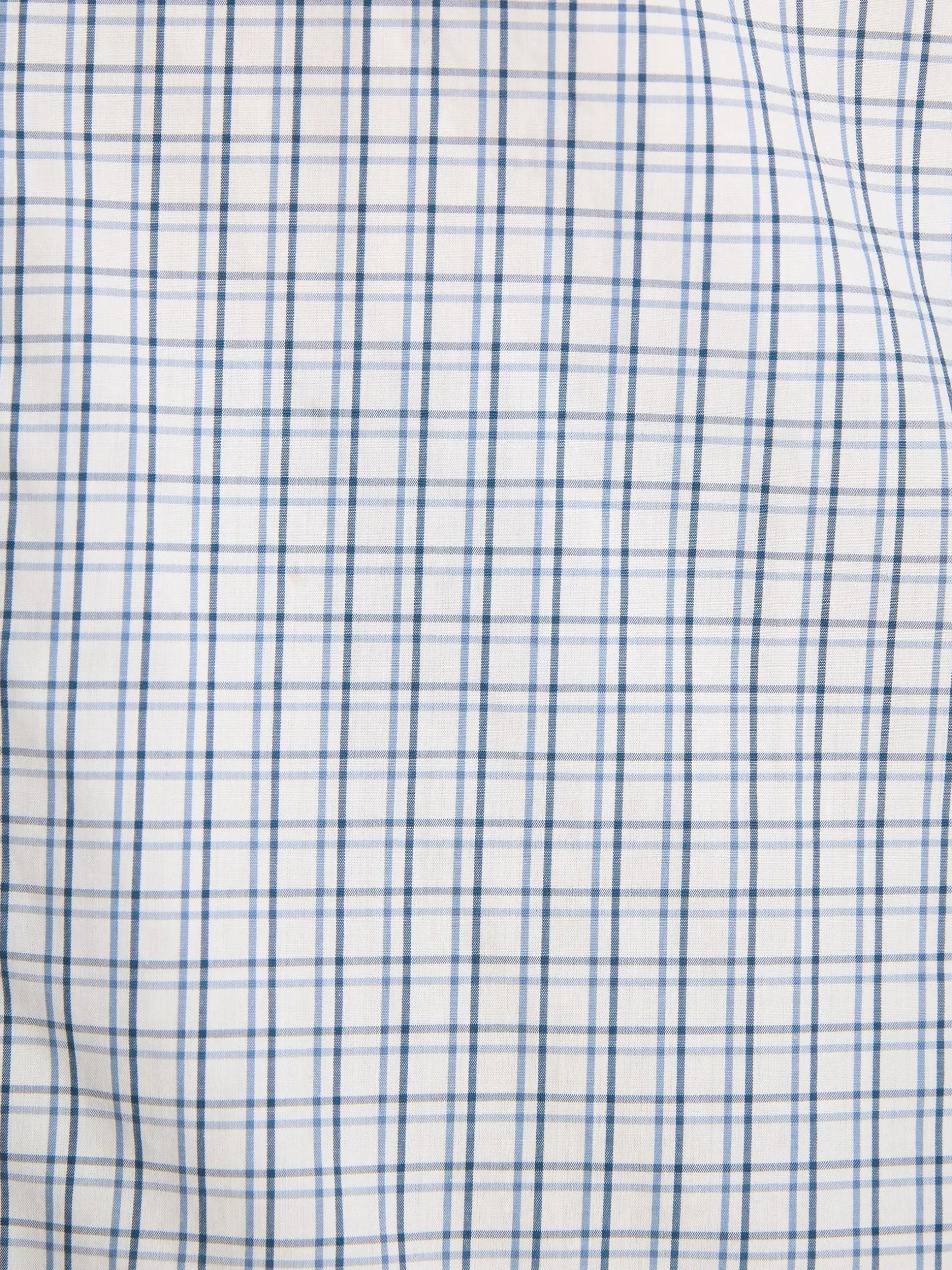 Blue Check Cotton Shirt