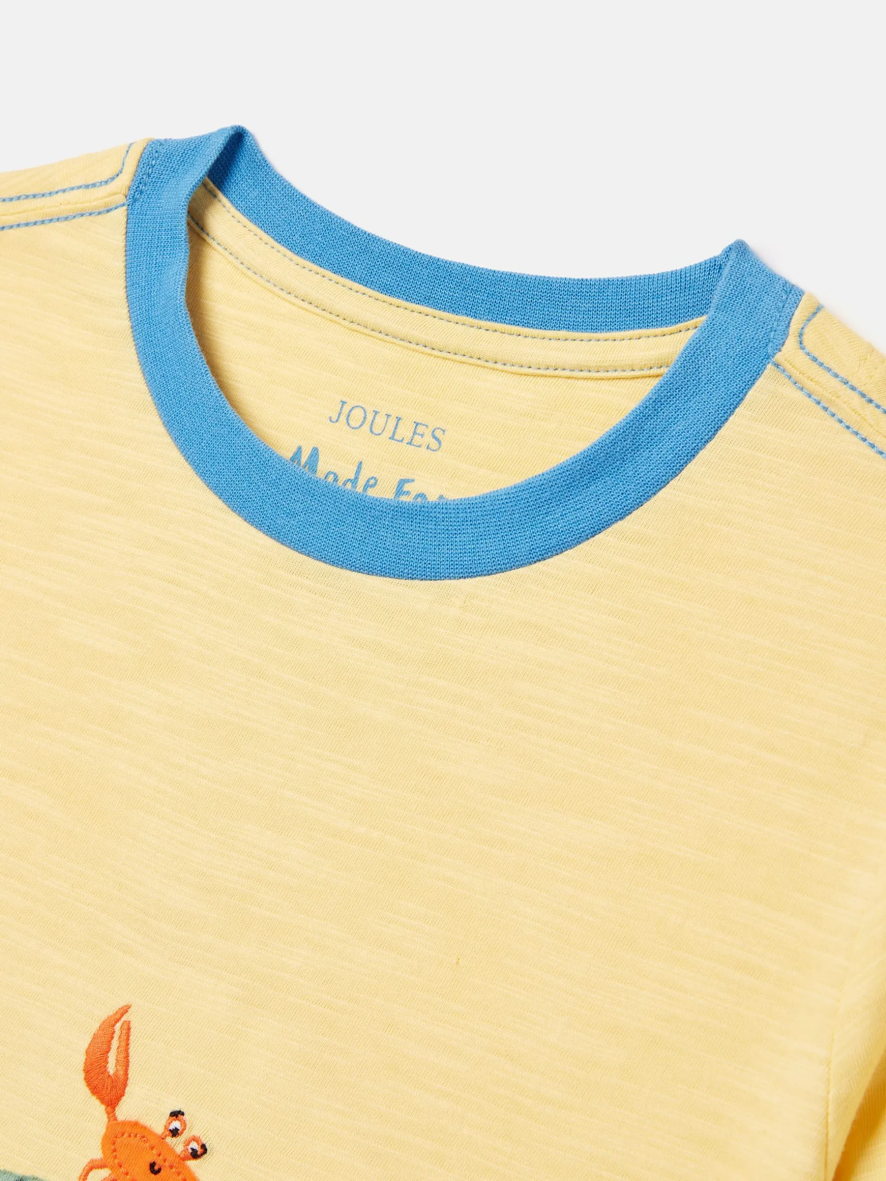 Boys' Archie Yellow Crocodile Artwork T-Shirt