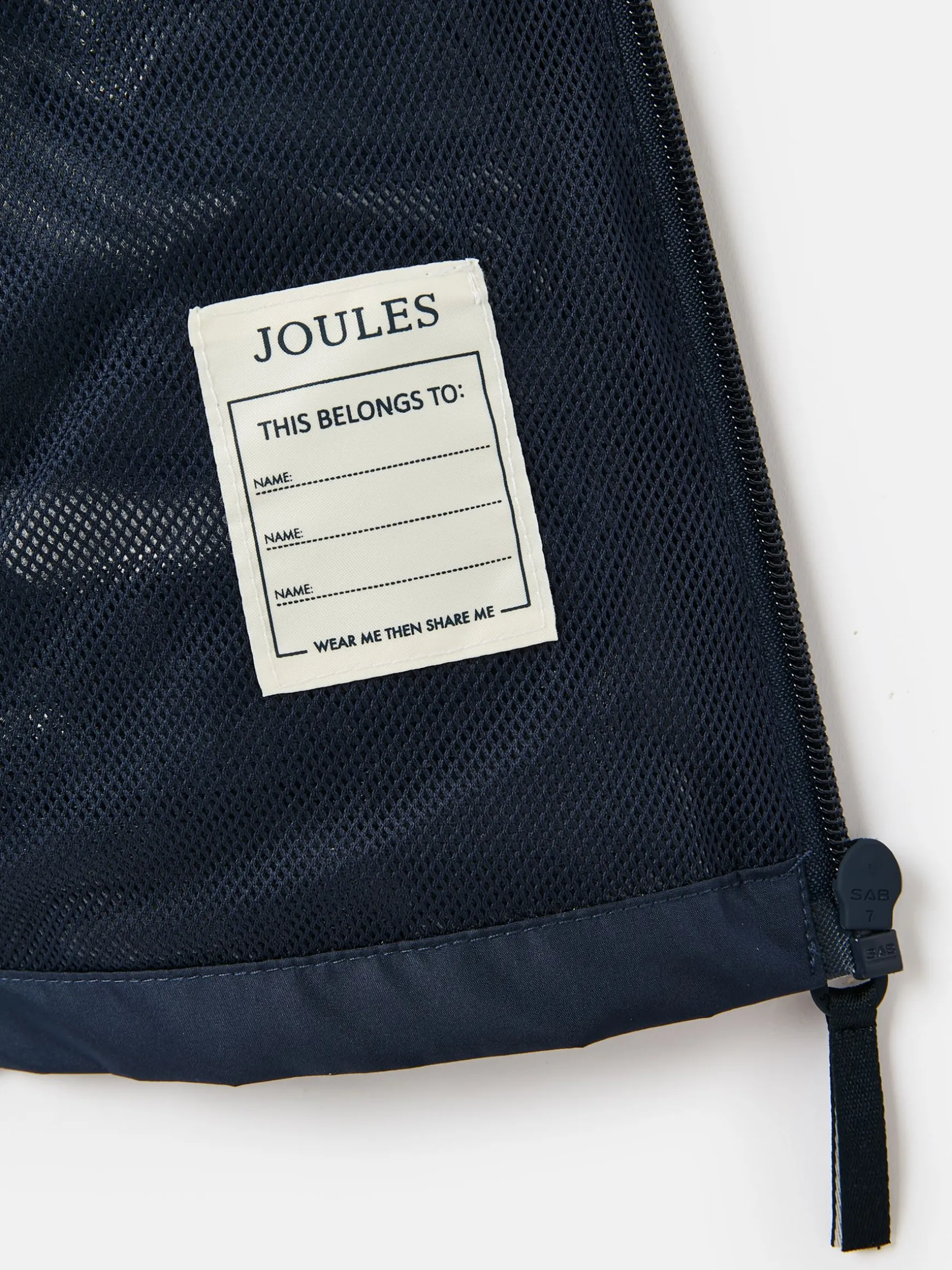 Boys' Rainwell Navy Blue Waterproof Raincoat With Hood