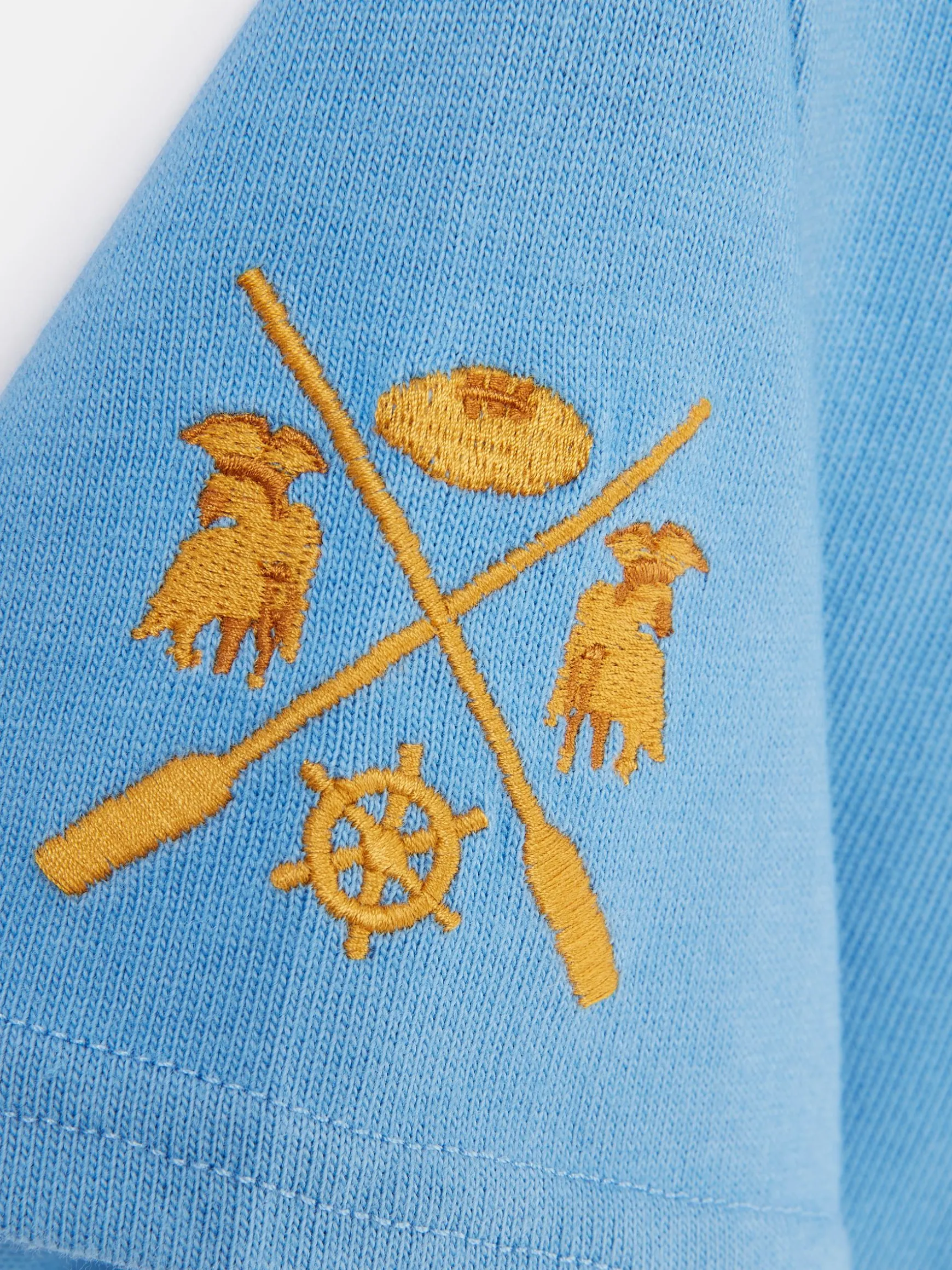 Boys' Tournament Blue Rugby Jersey Polo Shirt