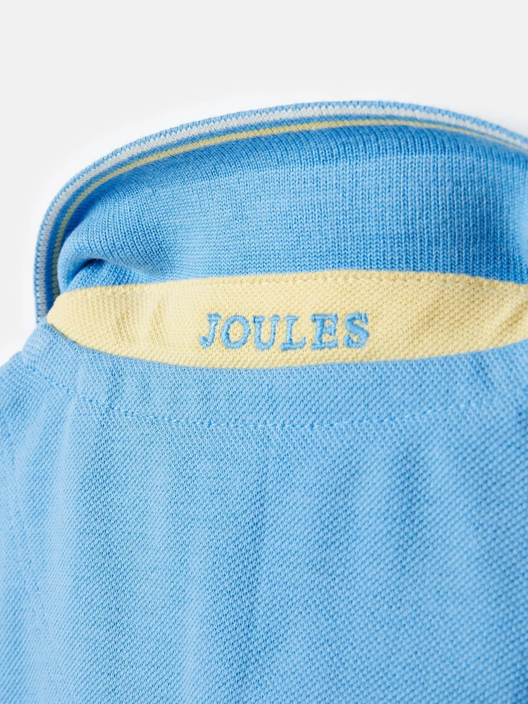 Boys' Woody Blue Pique Cotton Polo Shirt