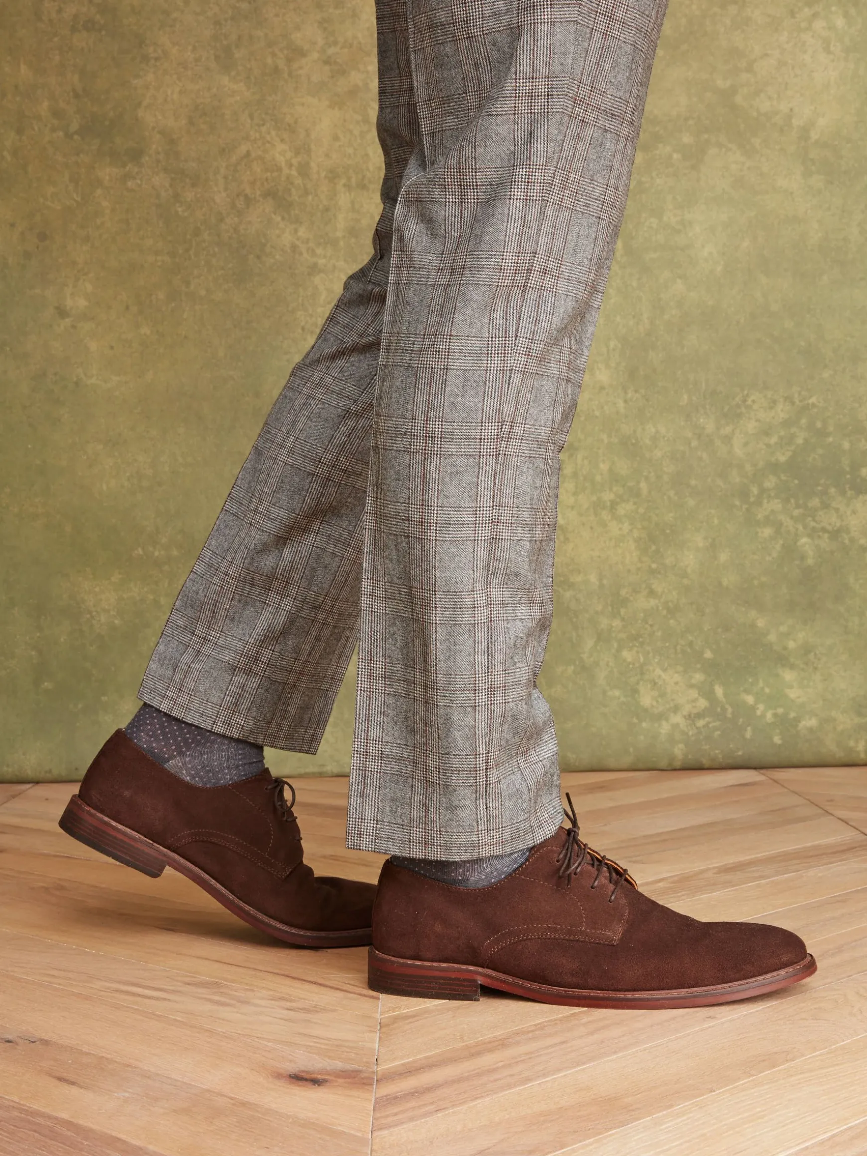 Brown Suede Derby