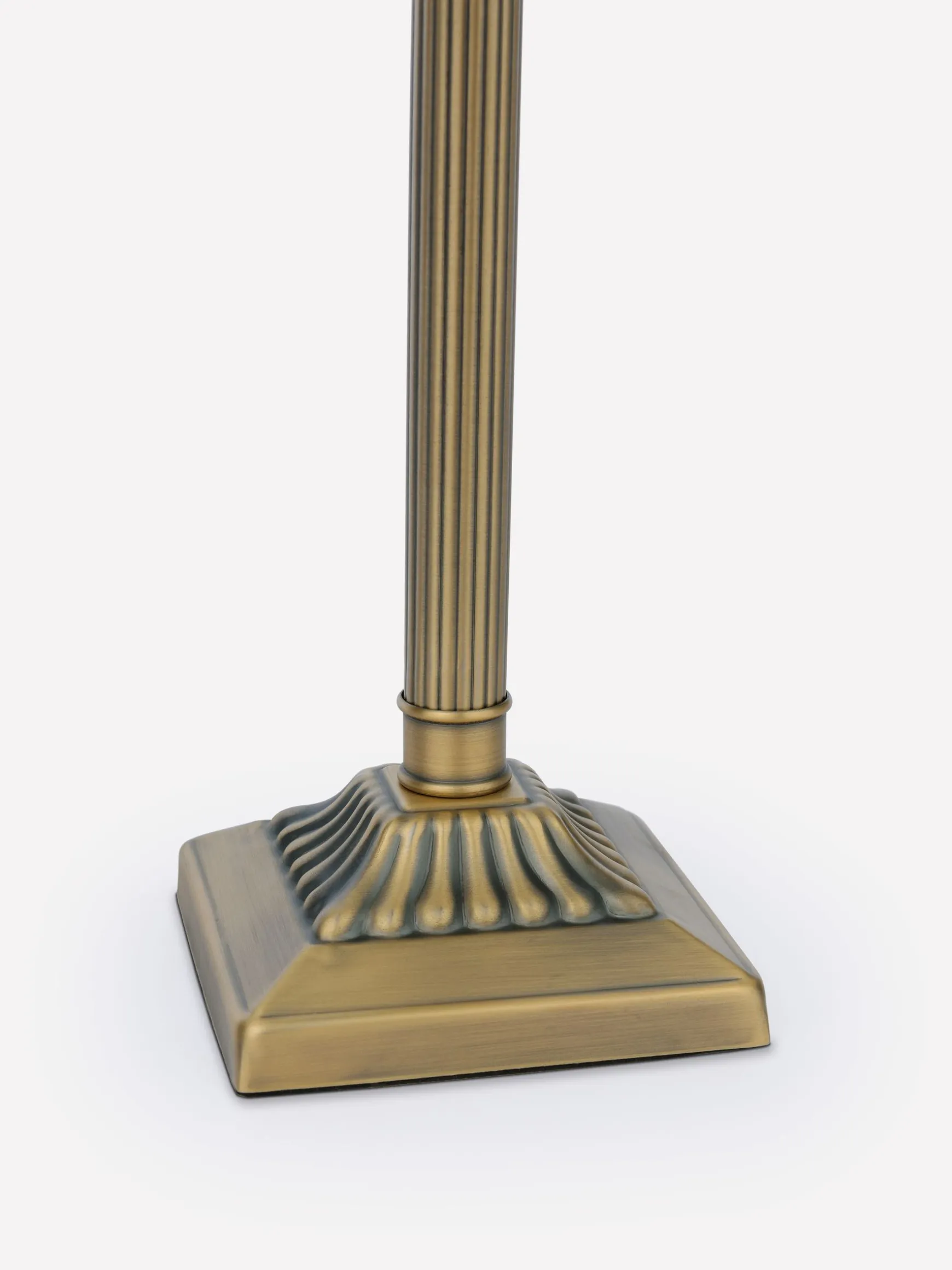 Buscot Brass Square Base Table Lamp