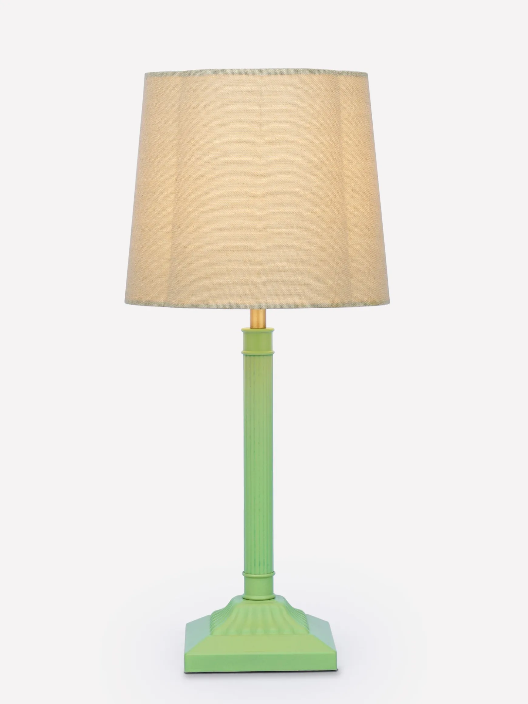 Buscot Green Square Base Table Lamp