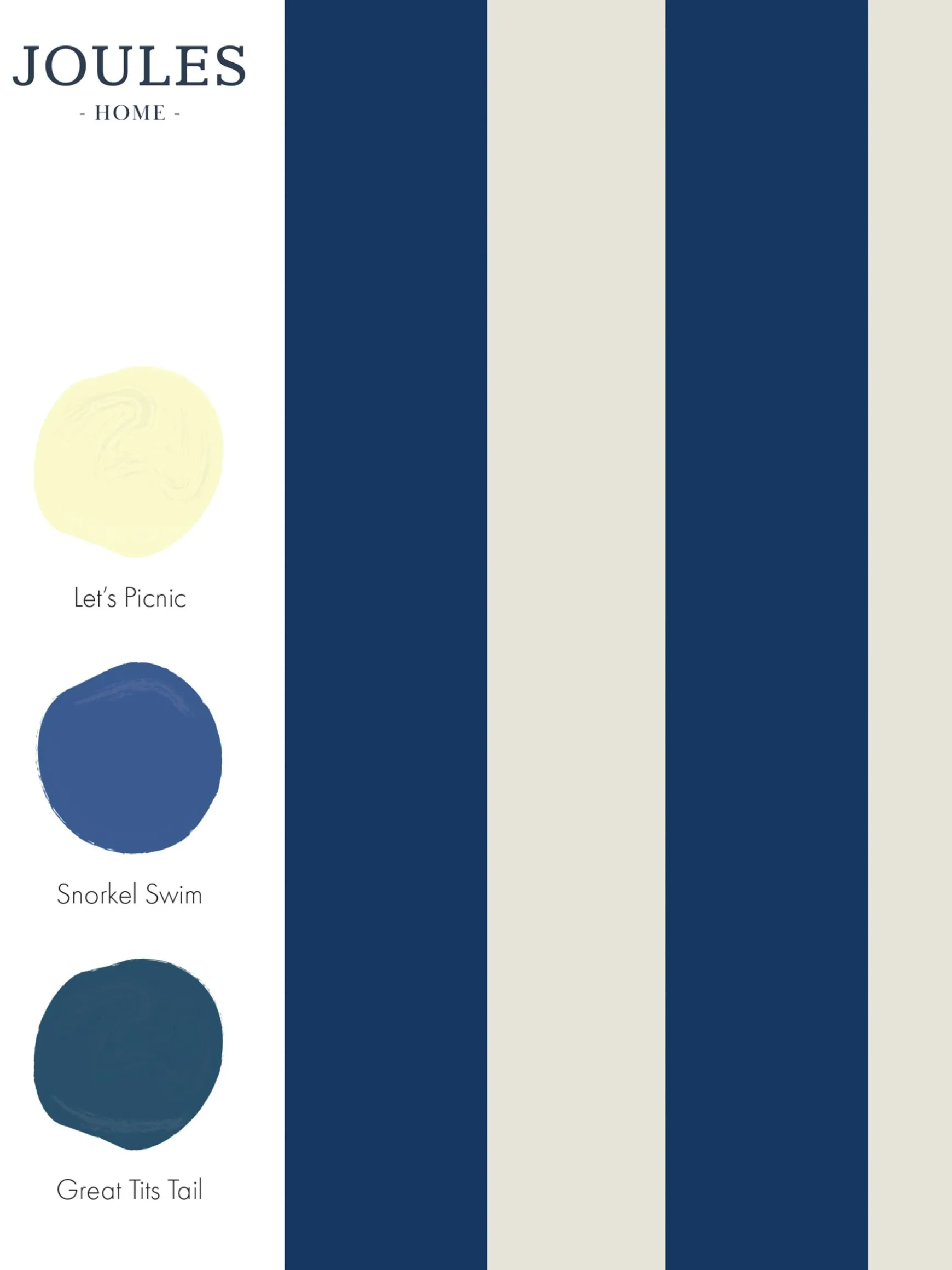 Coast Blue Harborough Stripe 10M Wallpaper