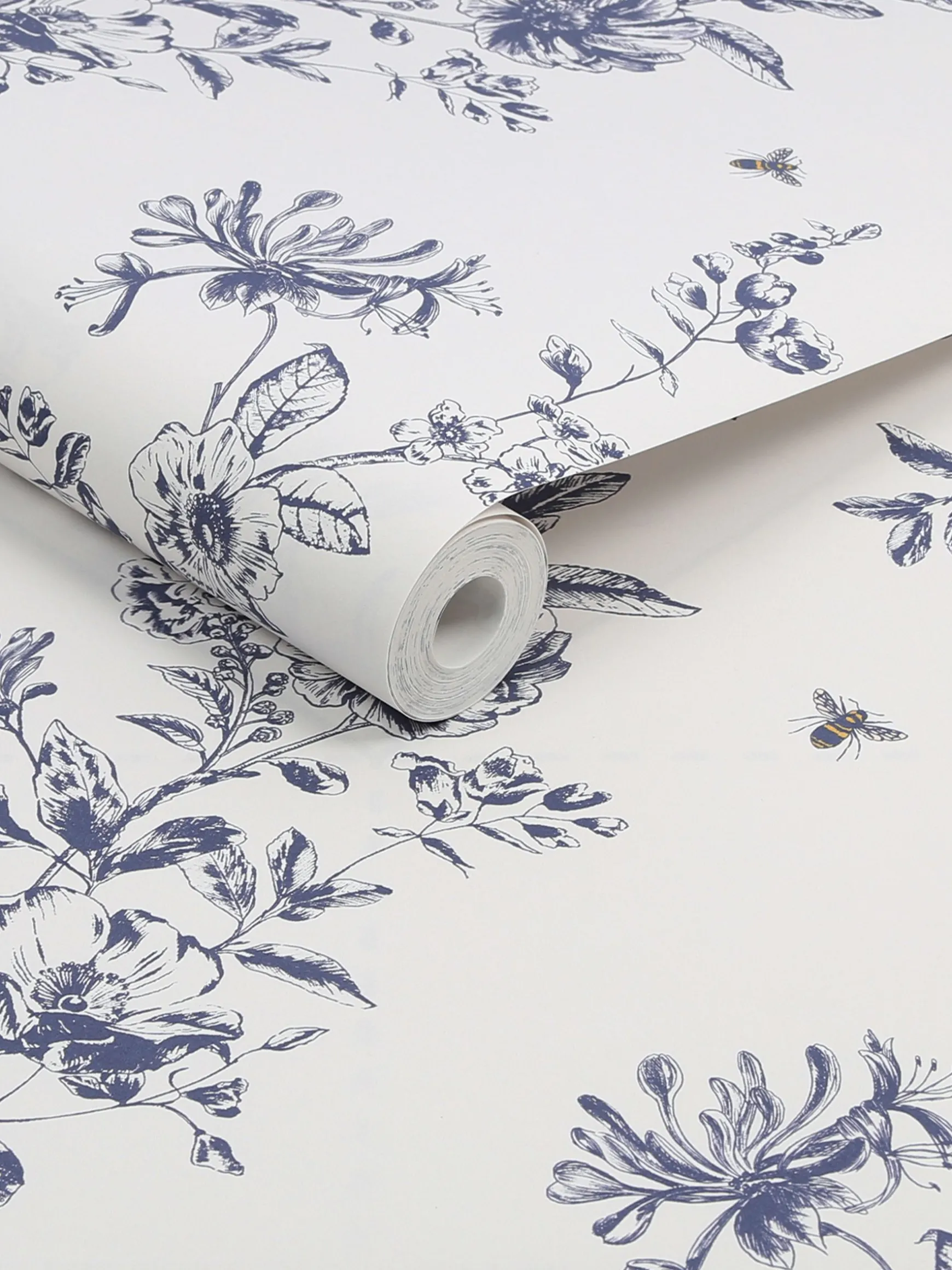 Cream Honey Floral 10M Wallpaper