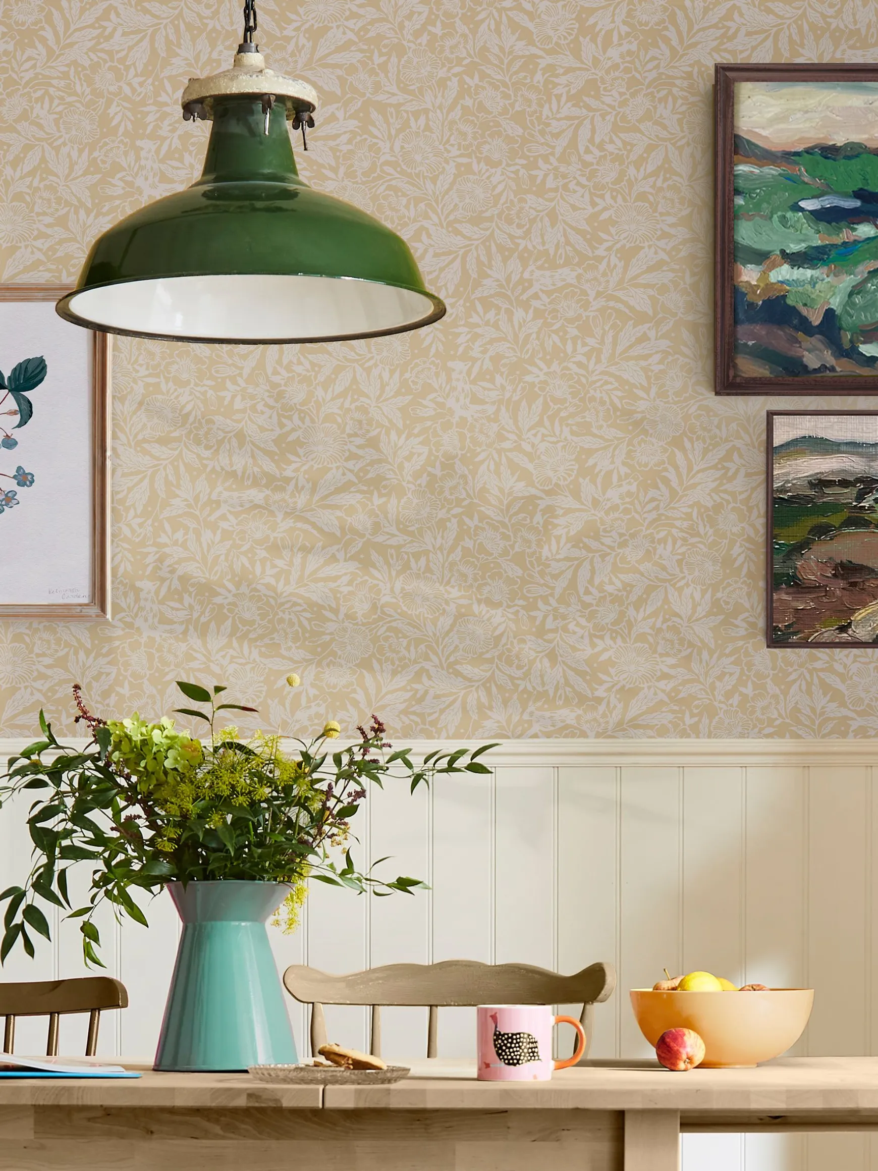 Cream Twilight Ditsy 10M Wallpaper