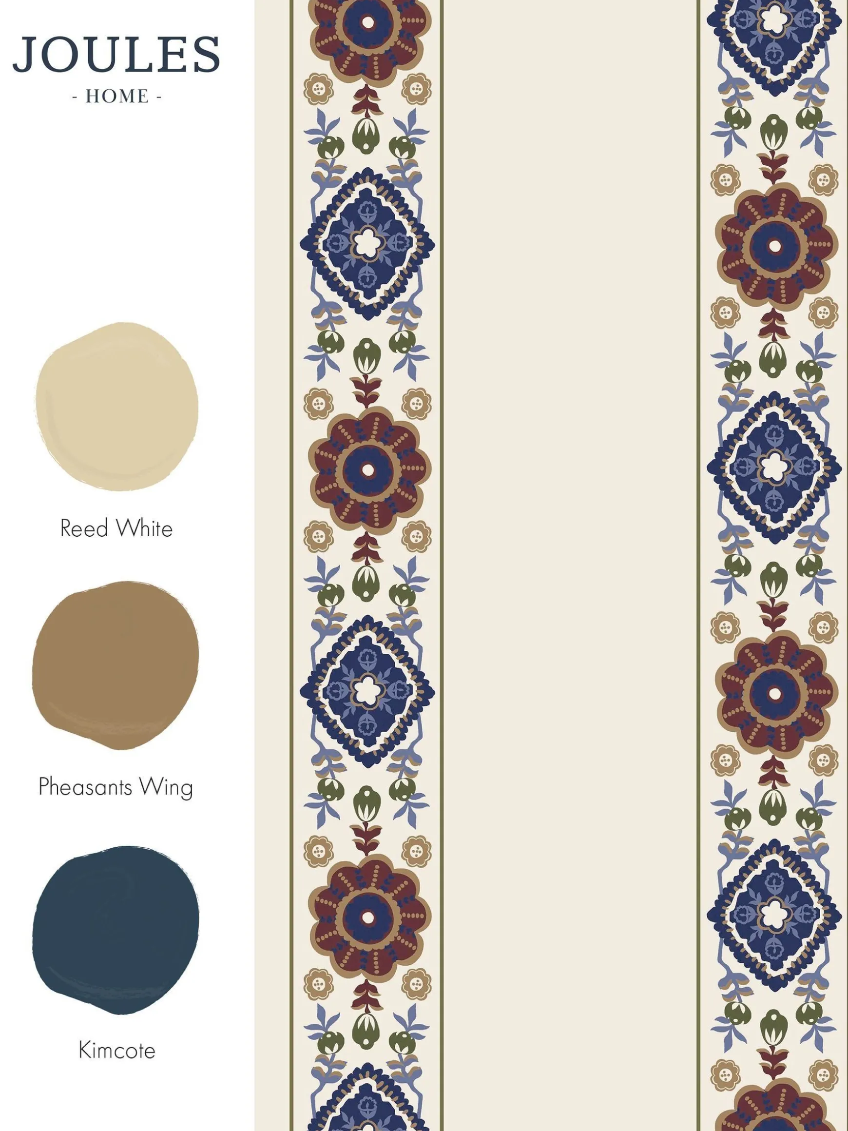 CreamMulti Grove Border Cream/Multi 10M Wallpaper