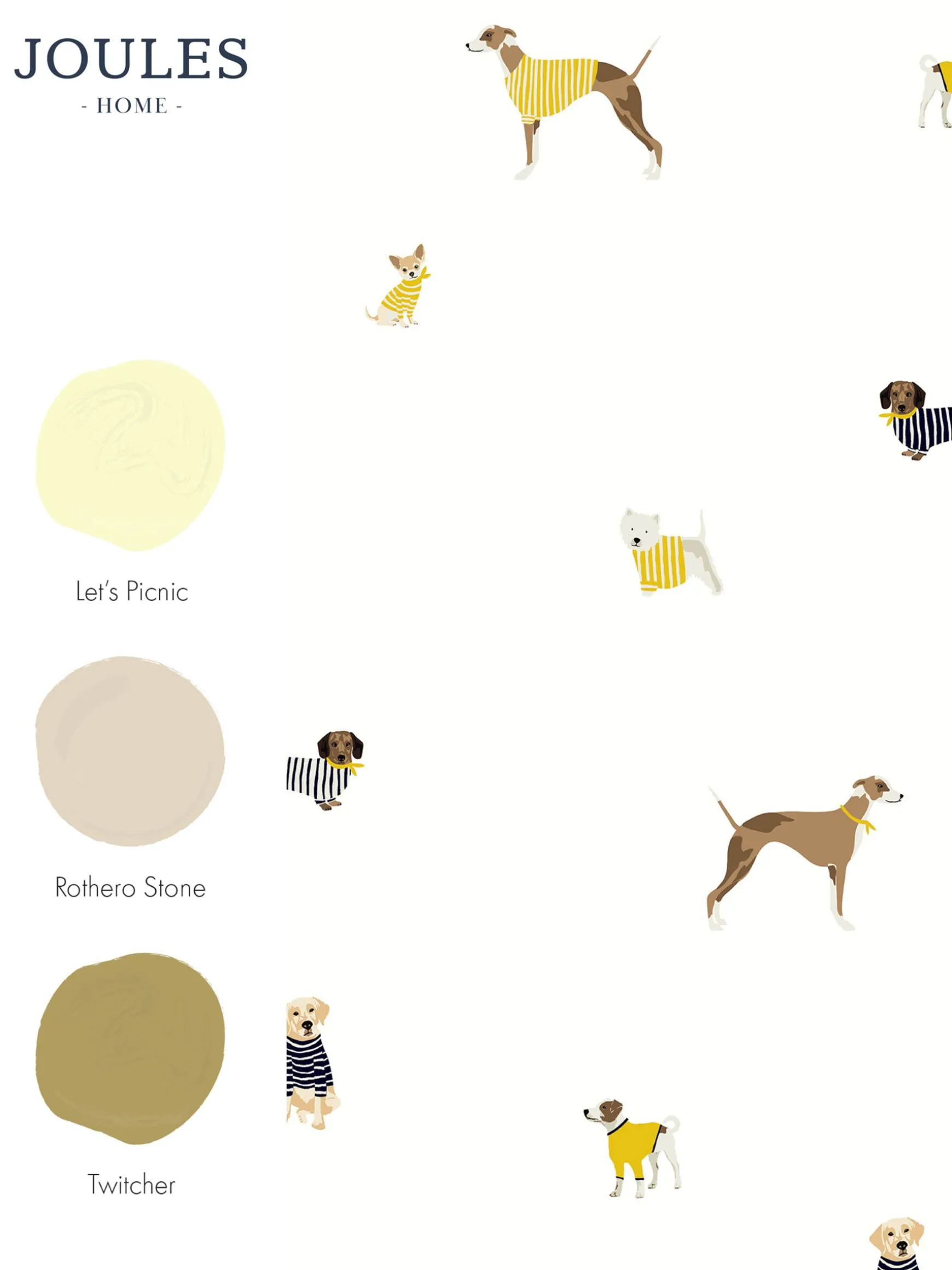 Creme Harbour Dogs 10M Wallpaper