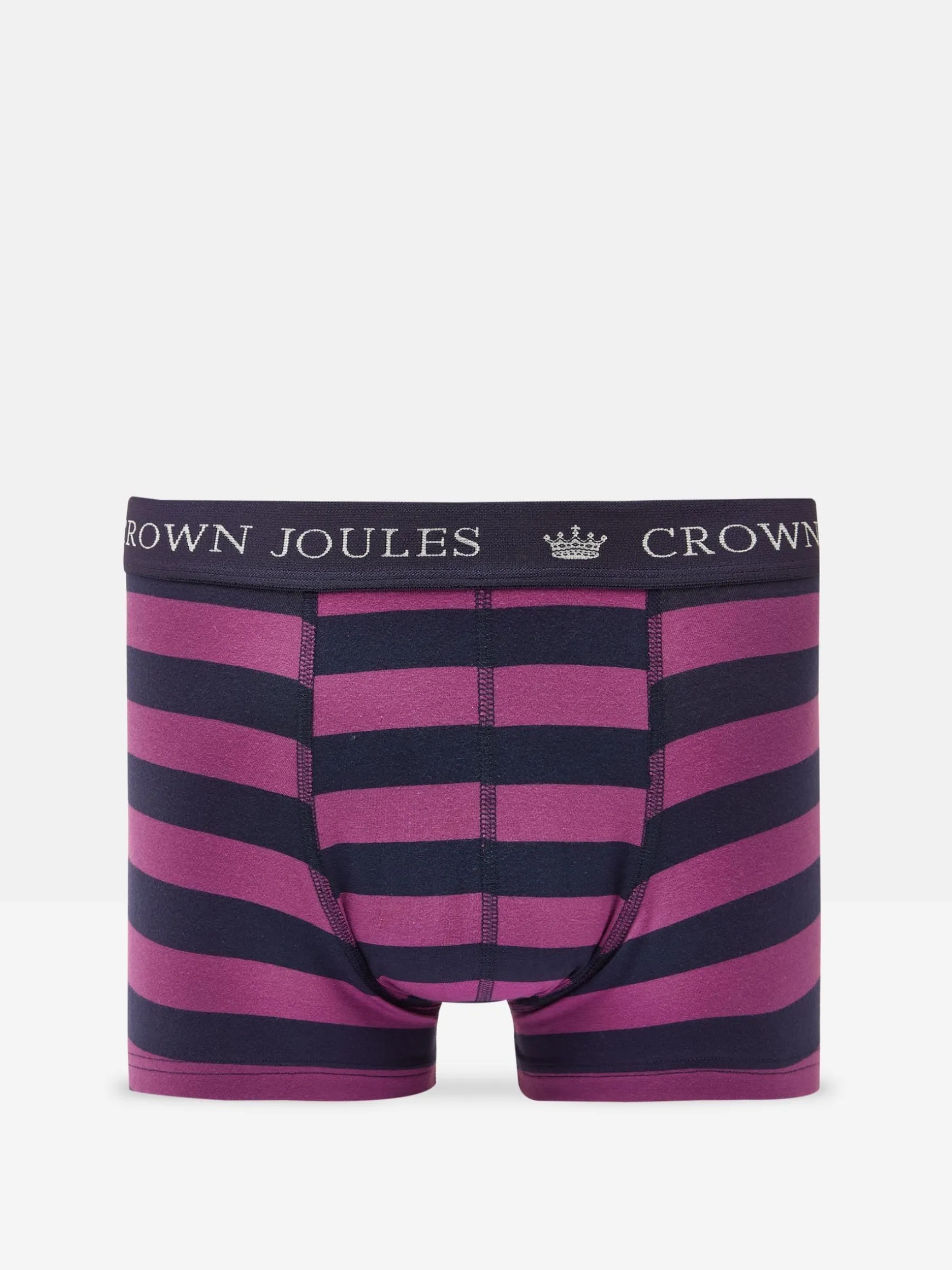 Crown Joules Green/Purple Pack of Two Cotton Boxers