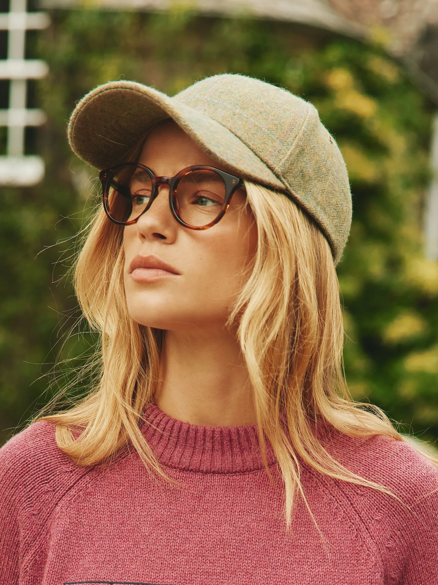 Daley Green Check Cap