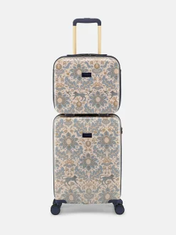 Damask Print Hard Shell Vanity Case