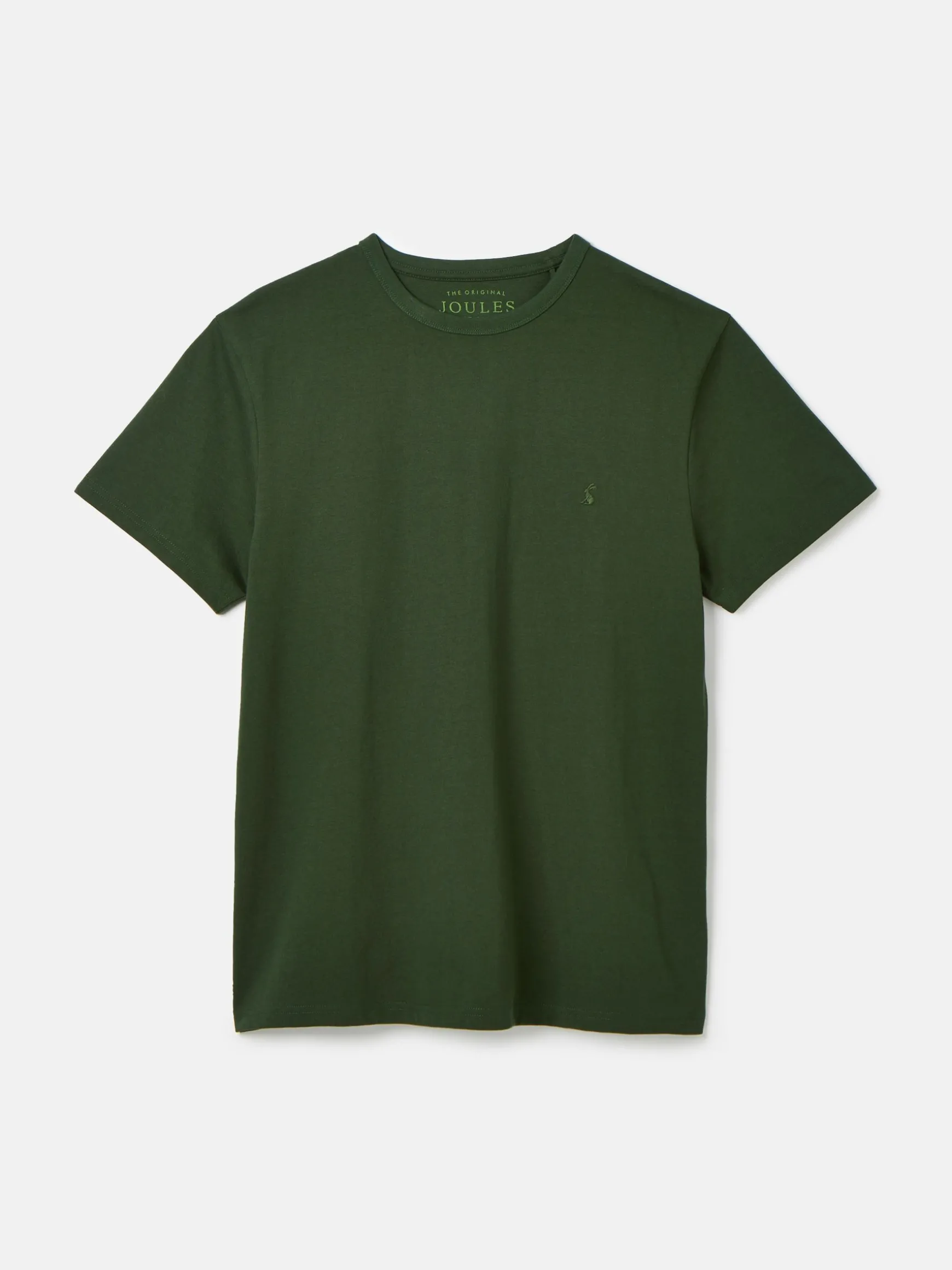 Denton Dark Green Heavyweight Jersey 100% Cotton Crew Neck T-Shirt