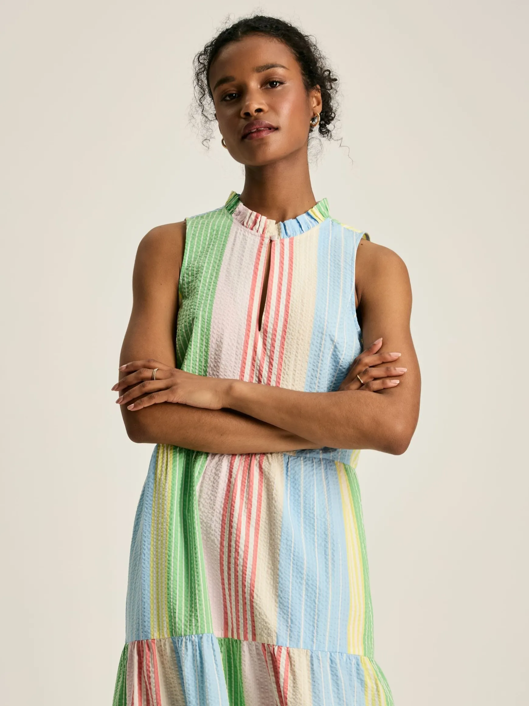 Dolcie Multi Seersucker Maxi Sundress