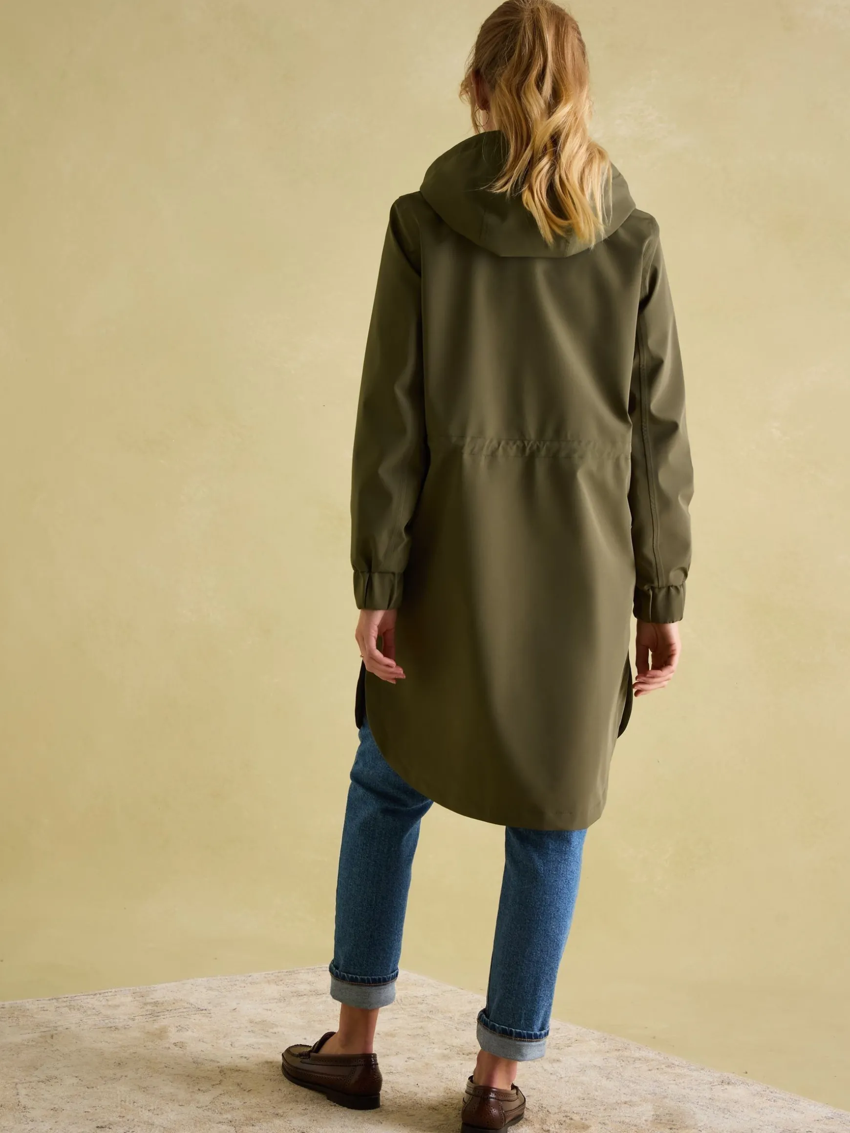Elmfield Green Waterproof Raincoat with Hood