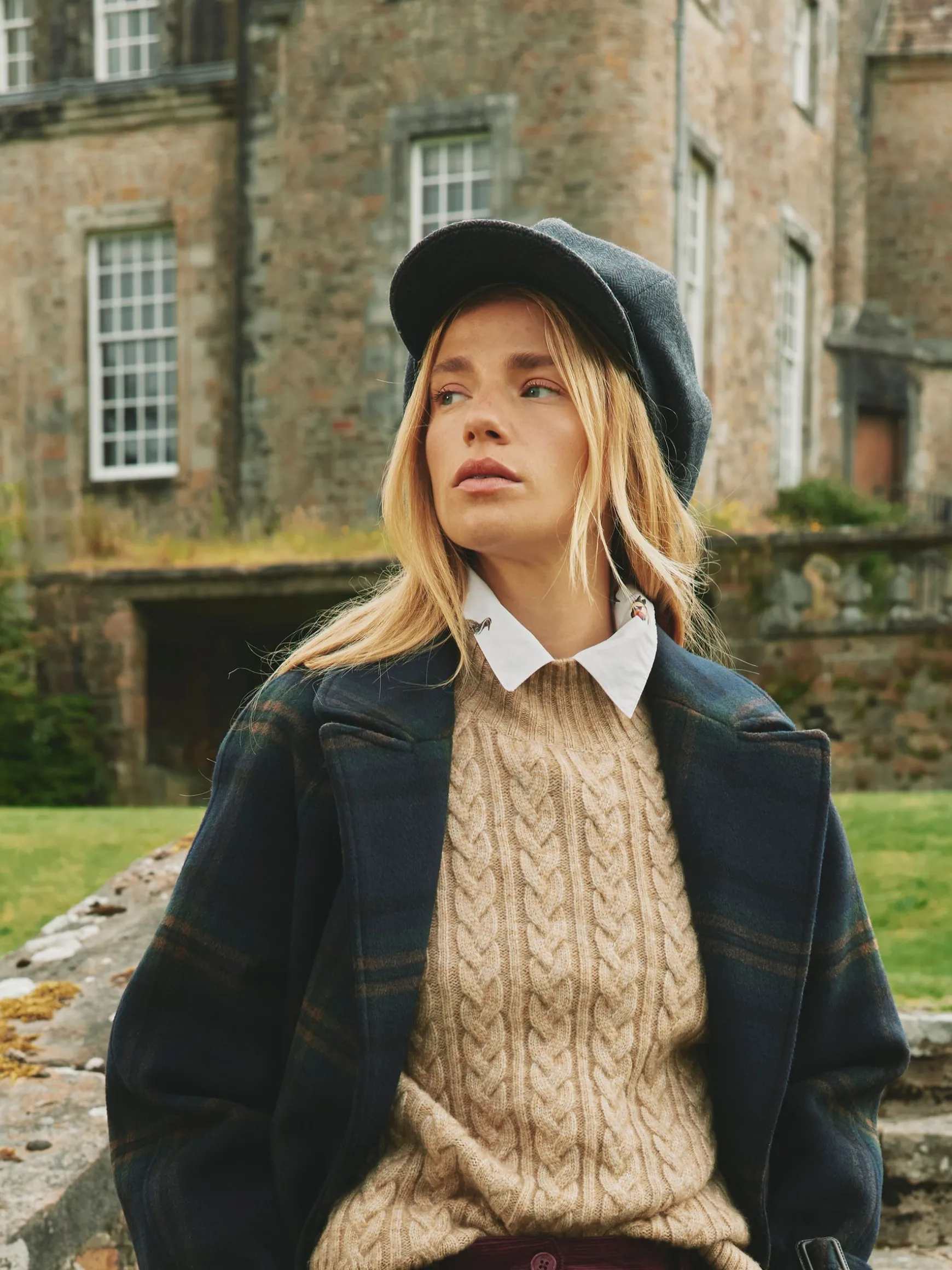 Elvaston Navy Baker Boy Hat