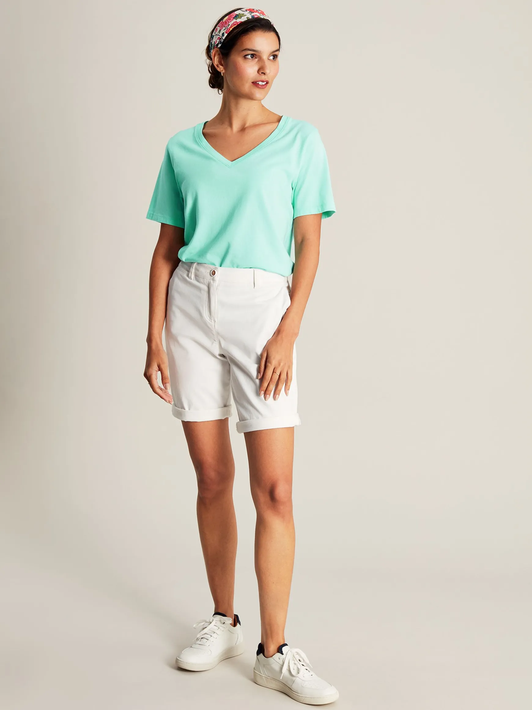Emily Blue V Neck T-shirt