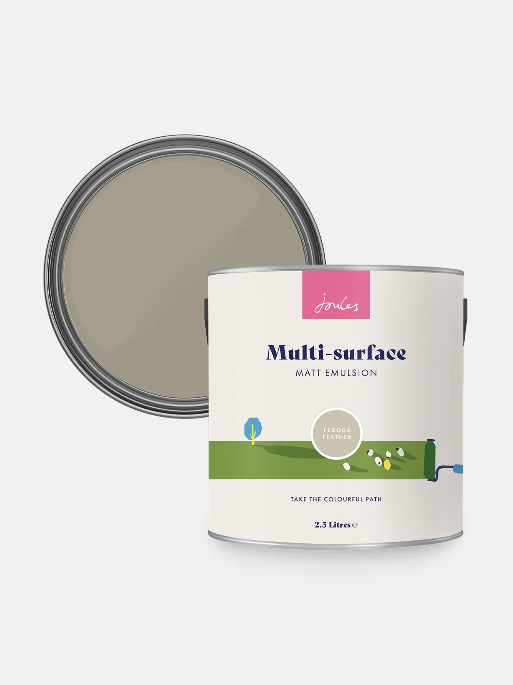 Fedora Feather Silver Grey Multi Surface Matt Emulsion