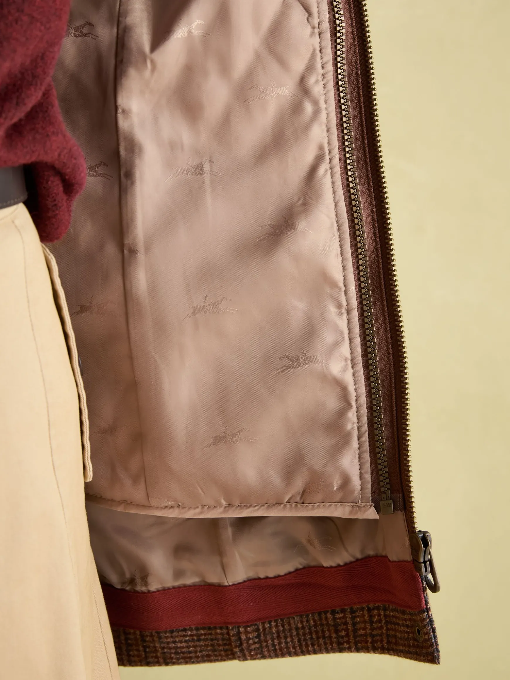 Fieldcoat Luxe Brown Fieldcoat Luxe 3-in-1 Brown Tweed Coat with Removable Quilted Gilet