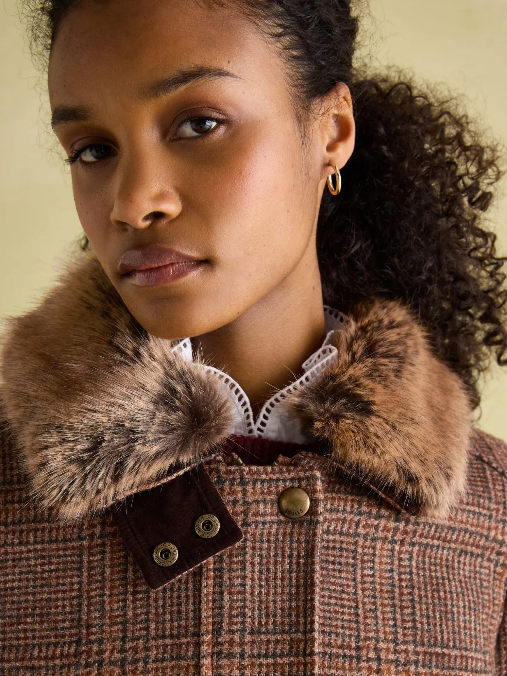Fieldcoat Luxe Brown Fieldcoat Luxe 3-in-1 Brown Tweed Coat with Removable Quilted Gilet