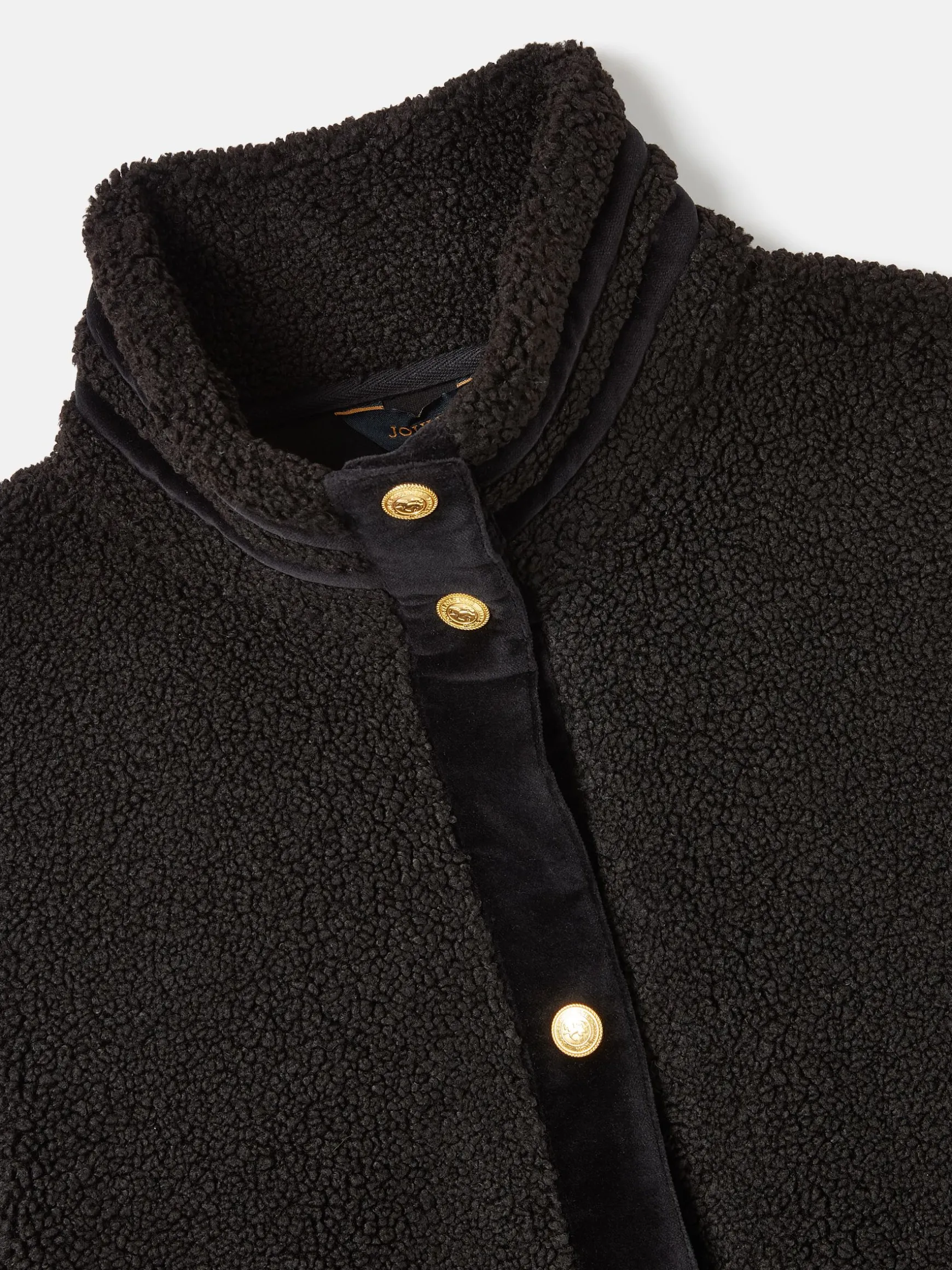 Fleur Black Fleece Jacket