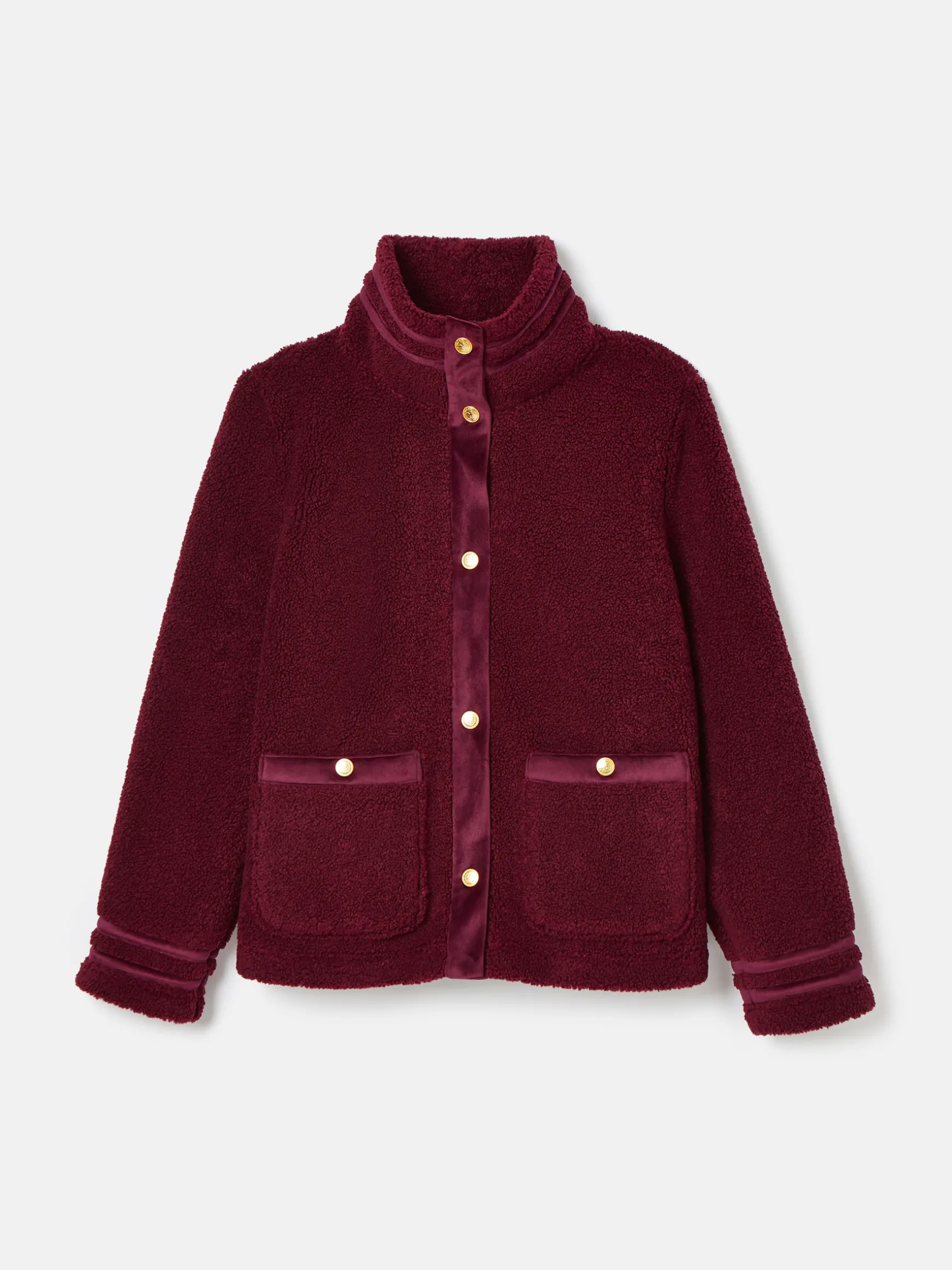 Fleur Red Fleece Jacket