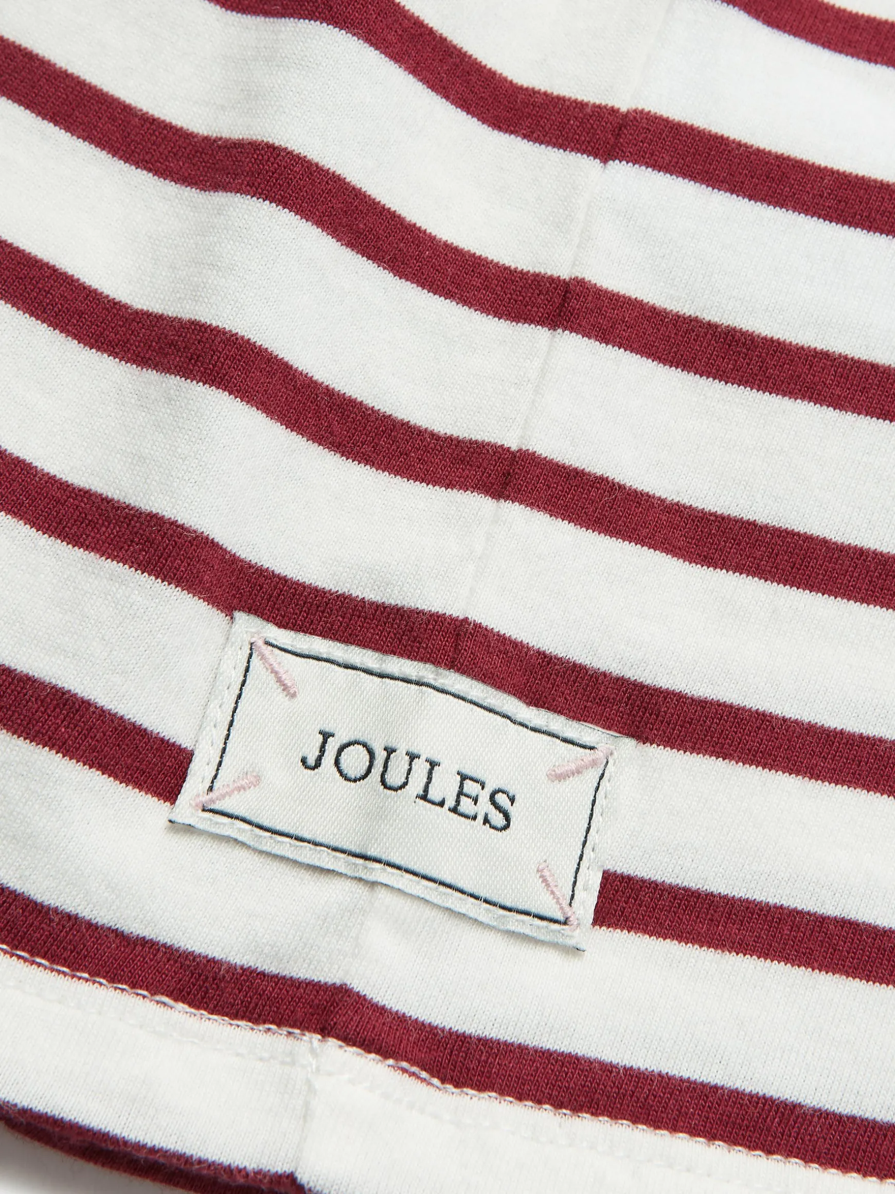 Girls' Ava Berry Red Stripe Artwork T-Shirt