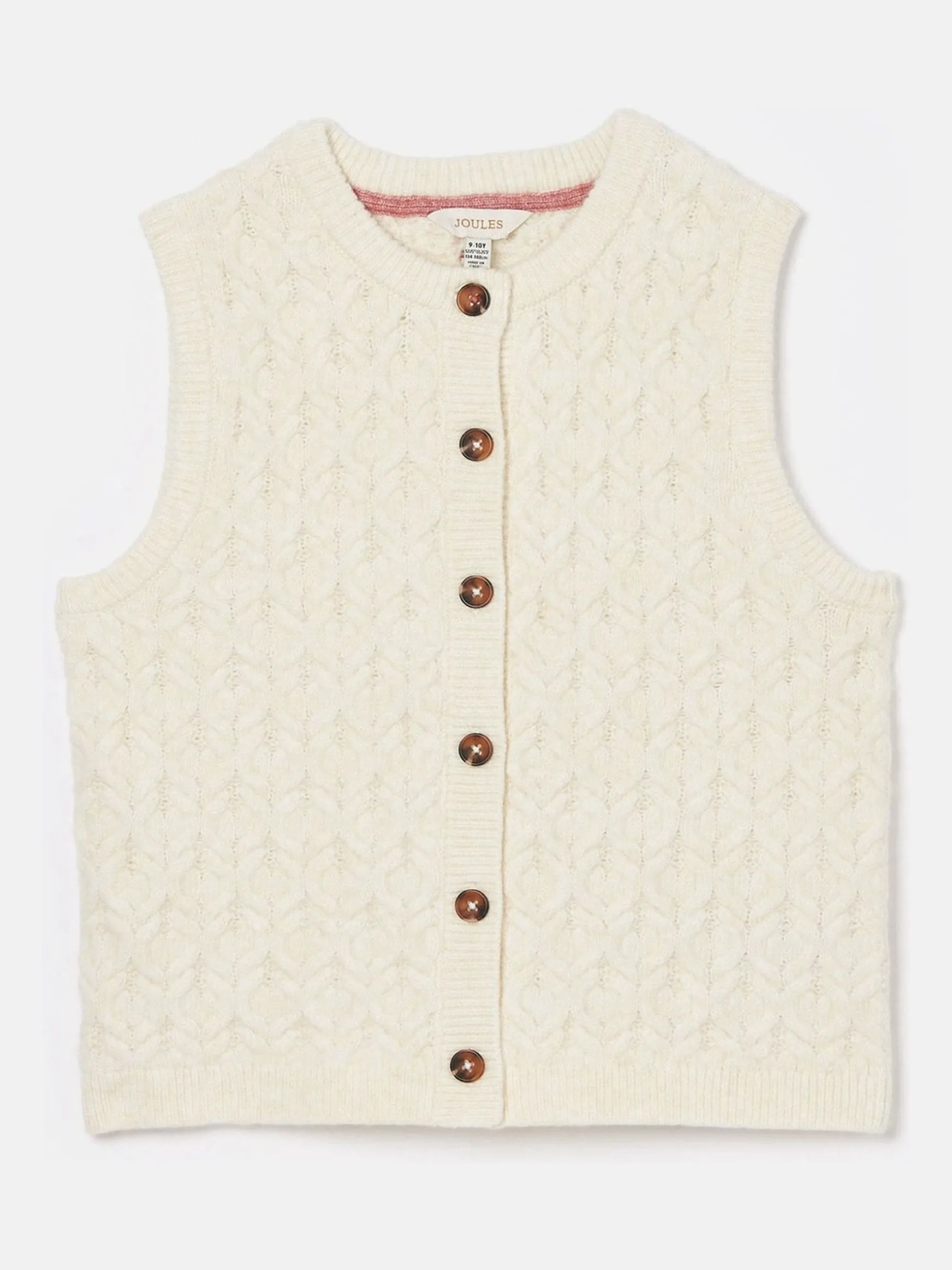Girls' Isabelle Cream Knitted Tank