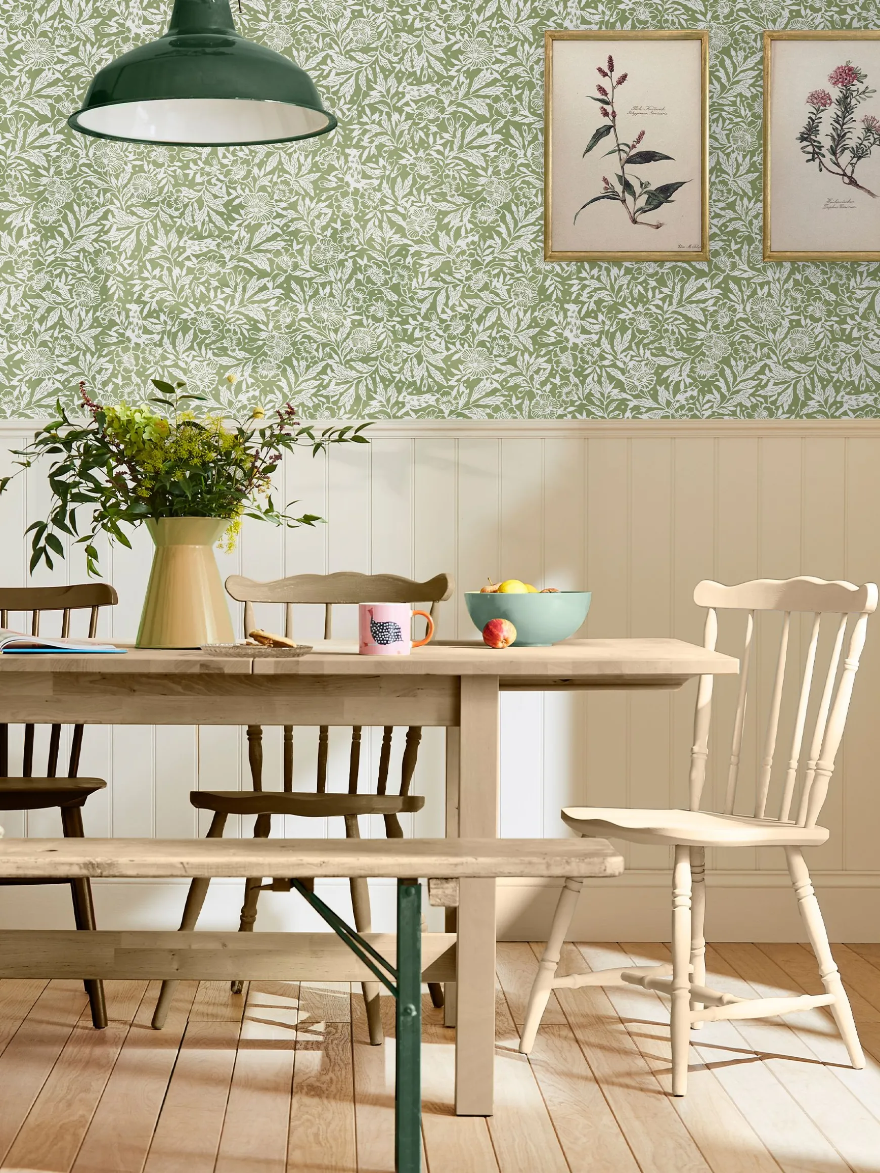 Green Twilight Ditsy 10M Wallpaper