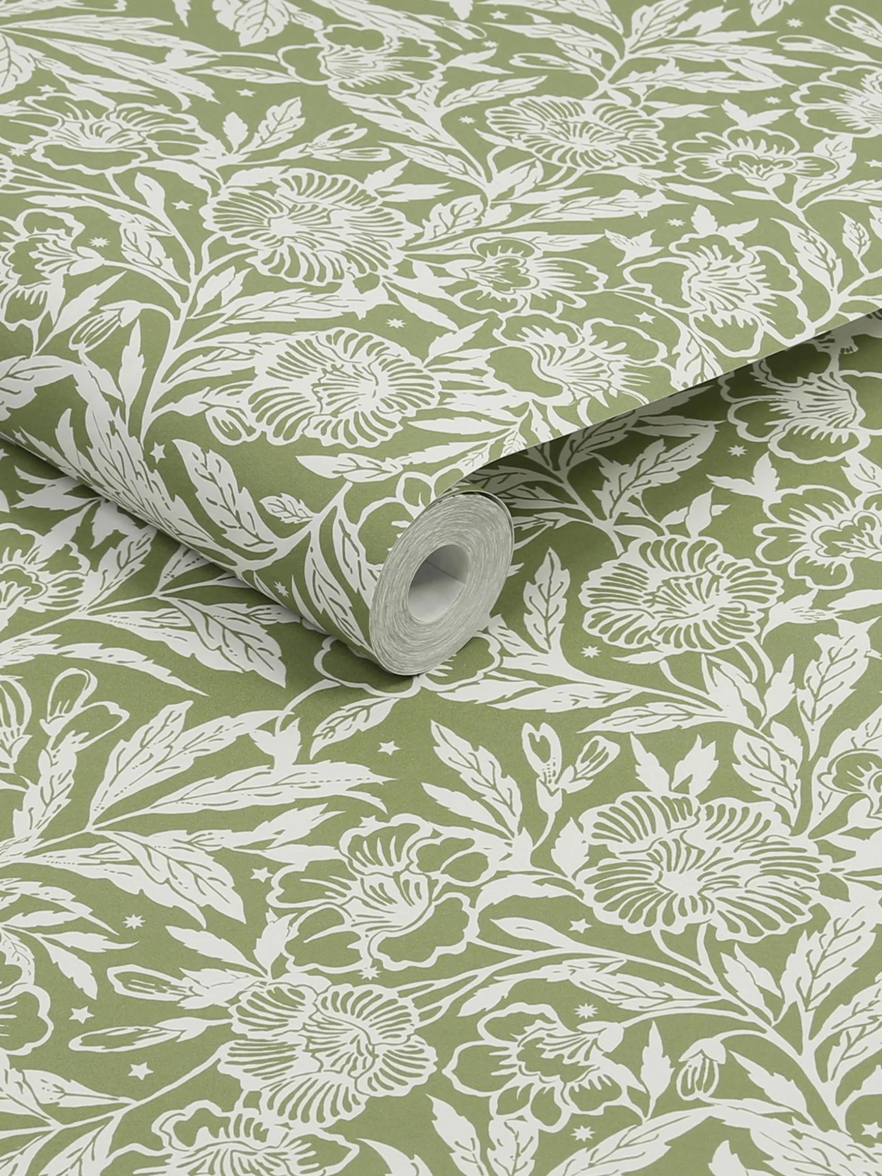 Green Twilight Ditsy 10M Wallpaper