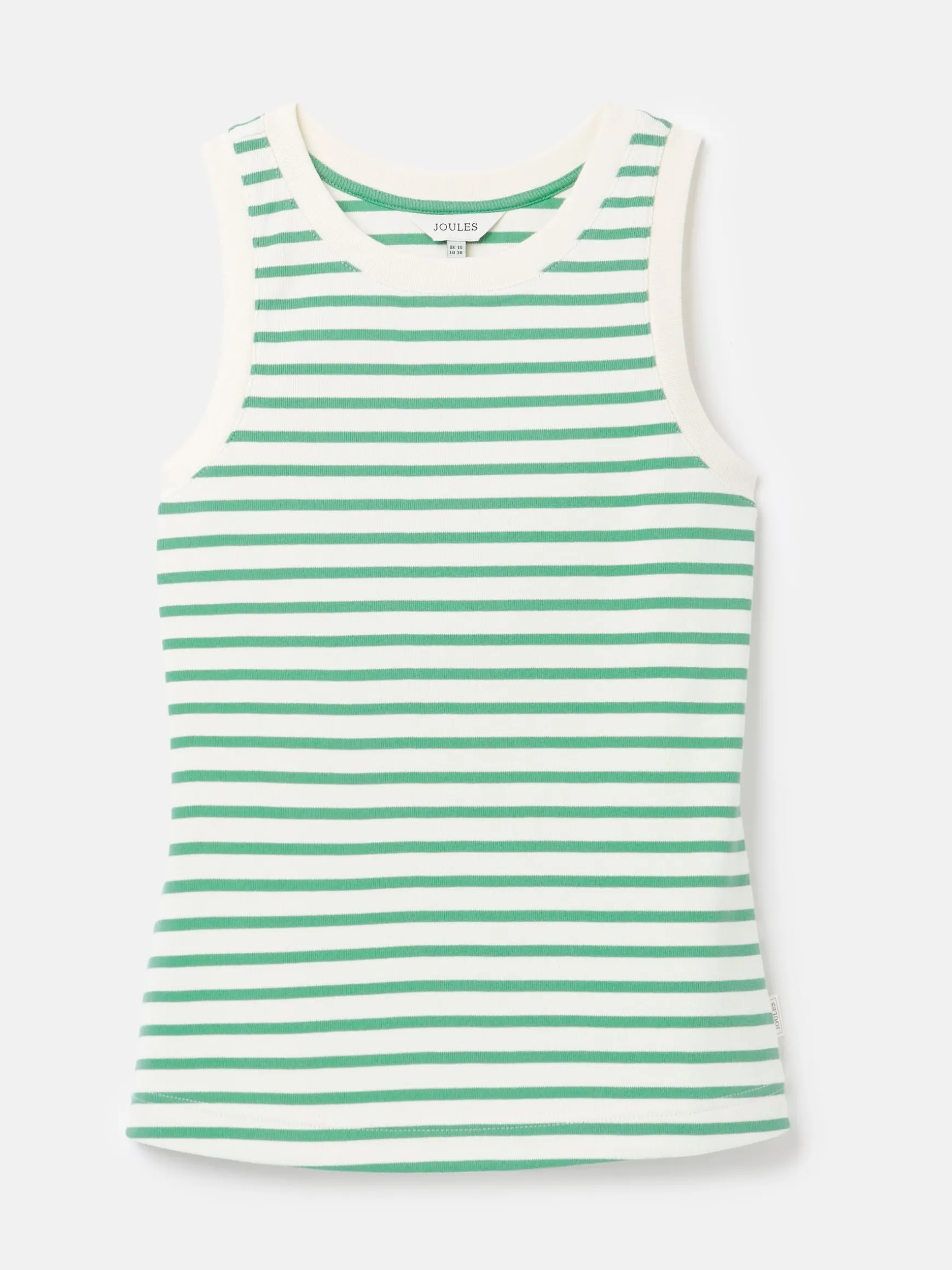 Harbour Cream & Green Striped Jersey Vest