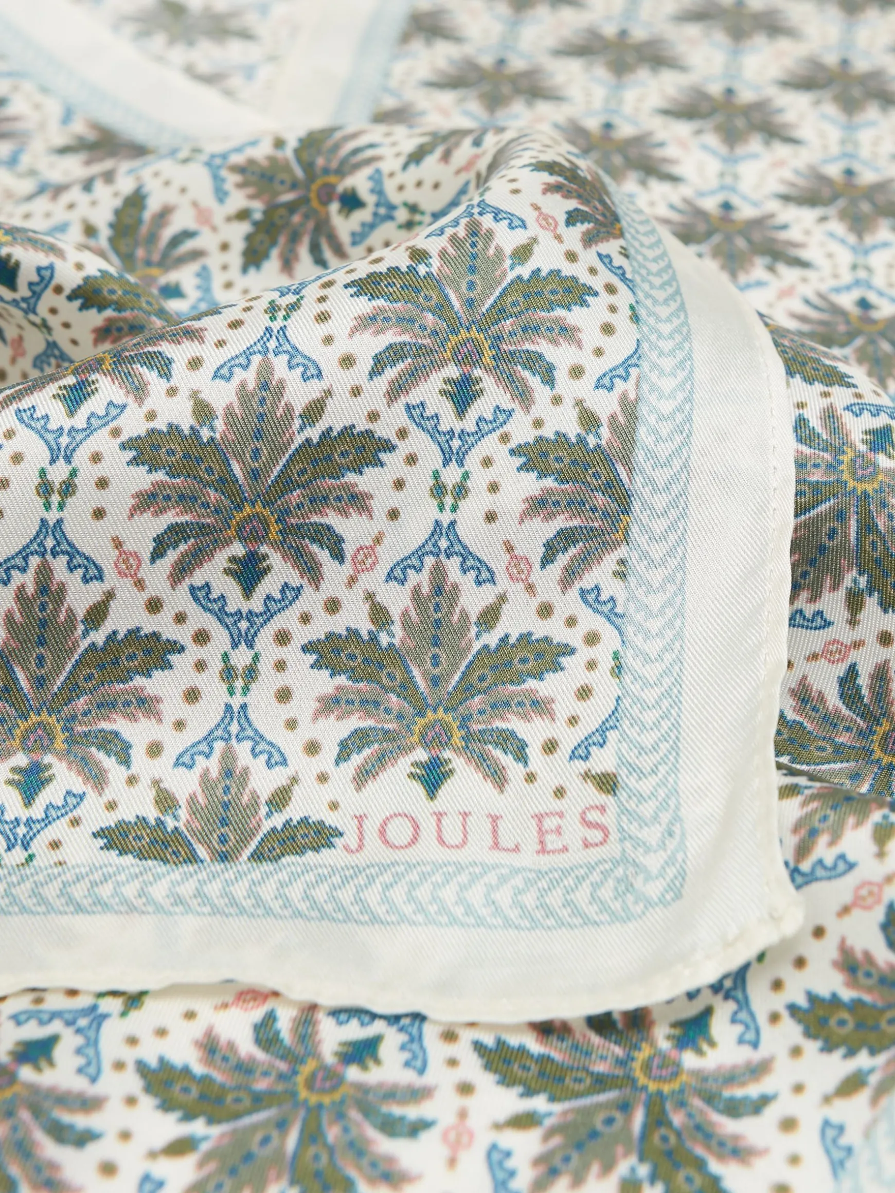 Highgrove Green Skinny Printed Scarf