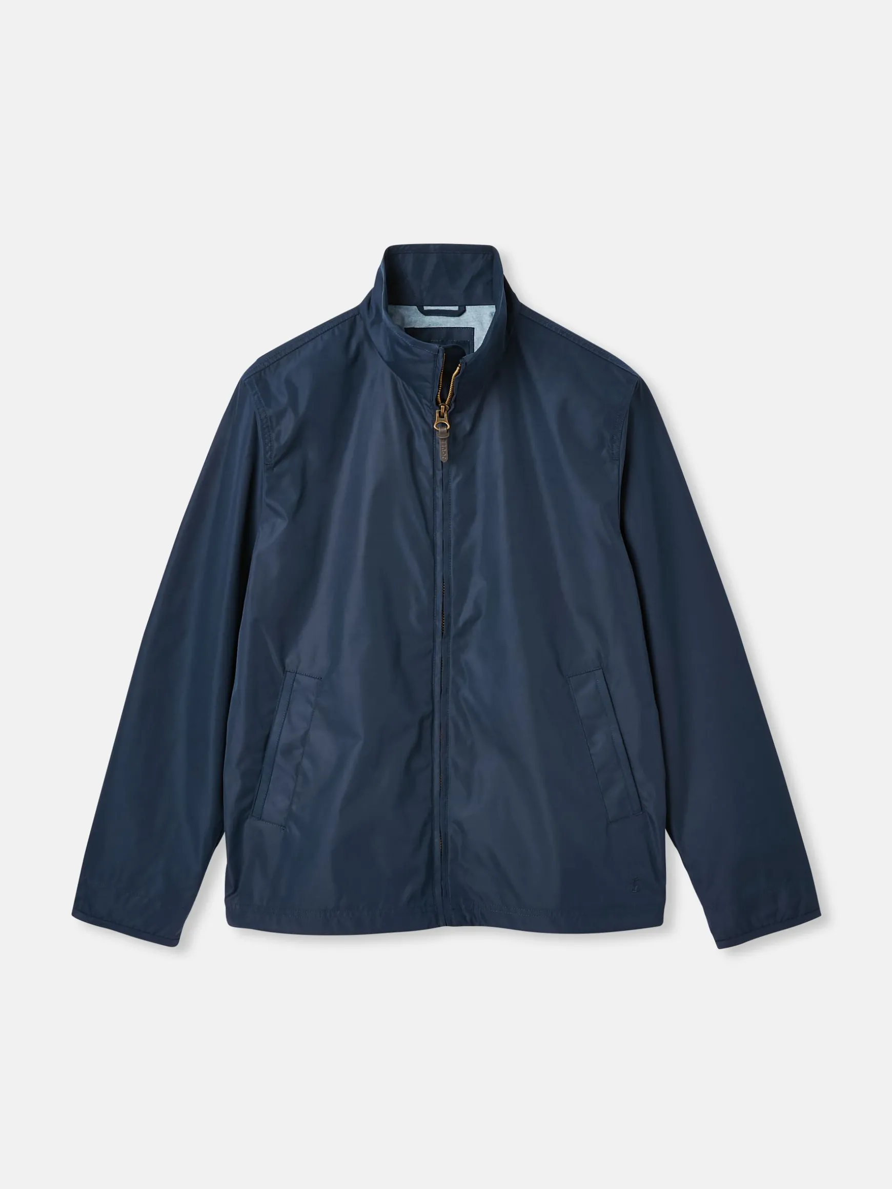 Hillway Navy Blue Collared Harrington Jacket