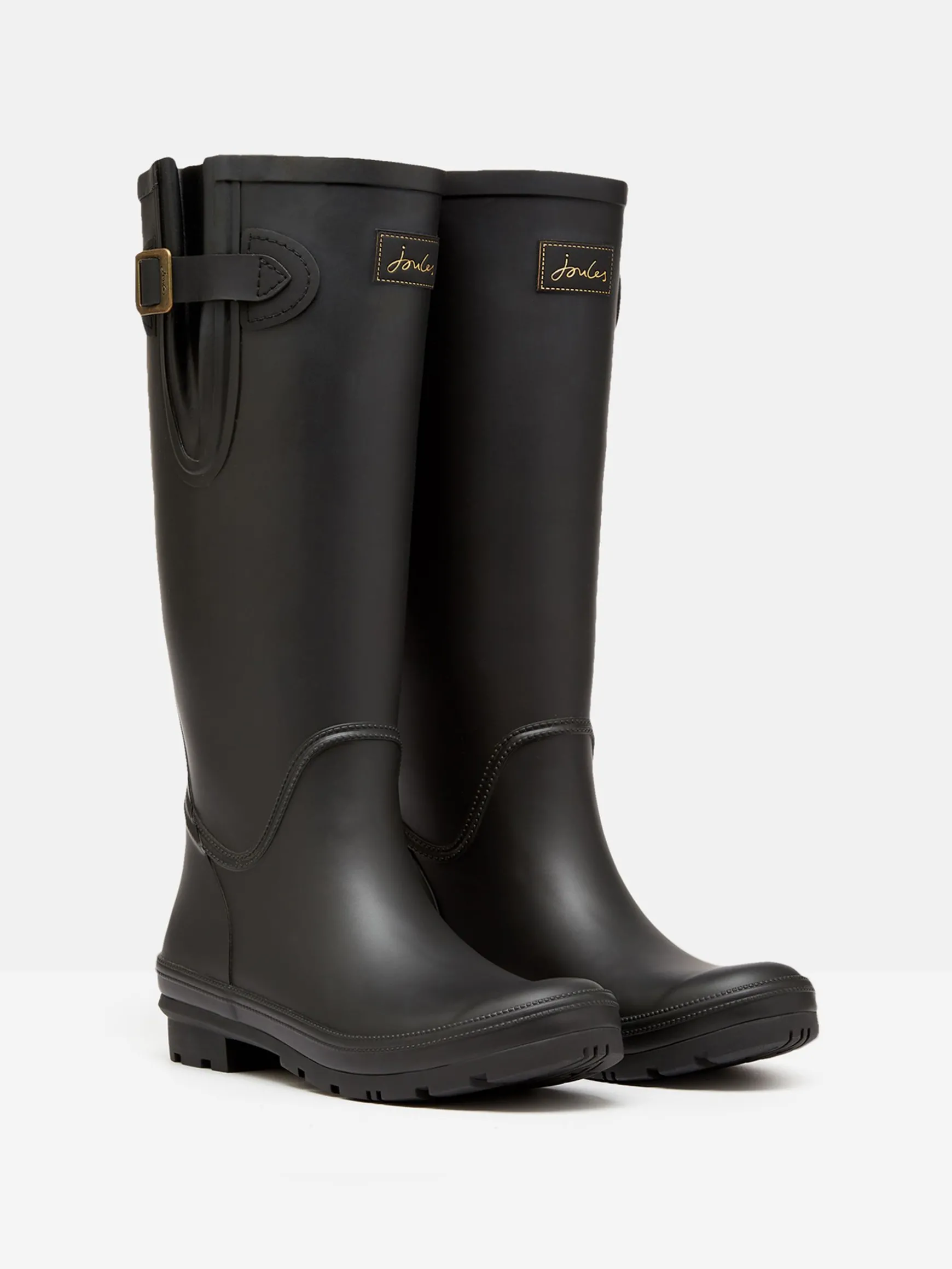 Houghton Black Adjustable Tall Wellies